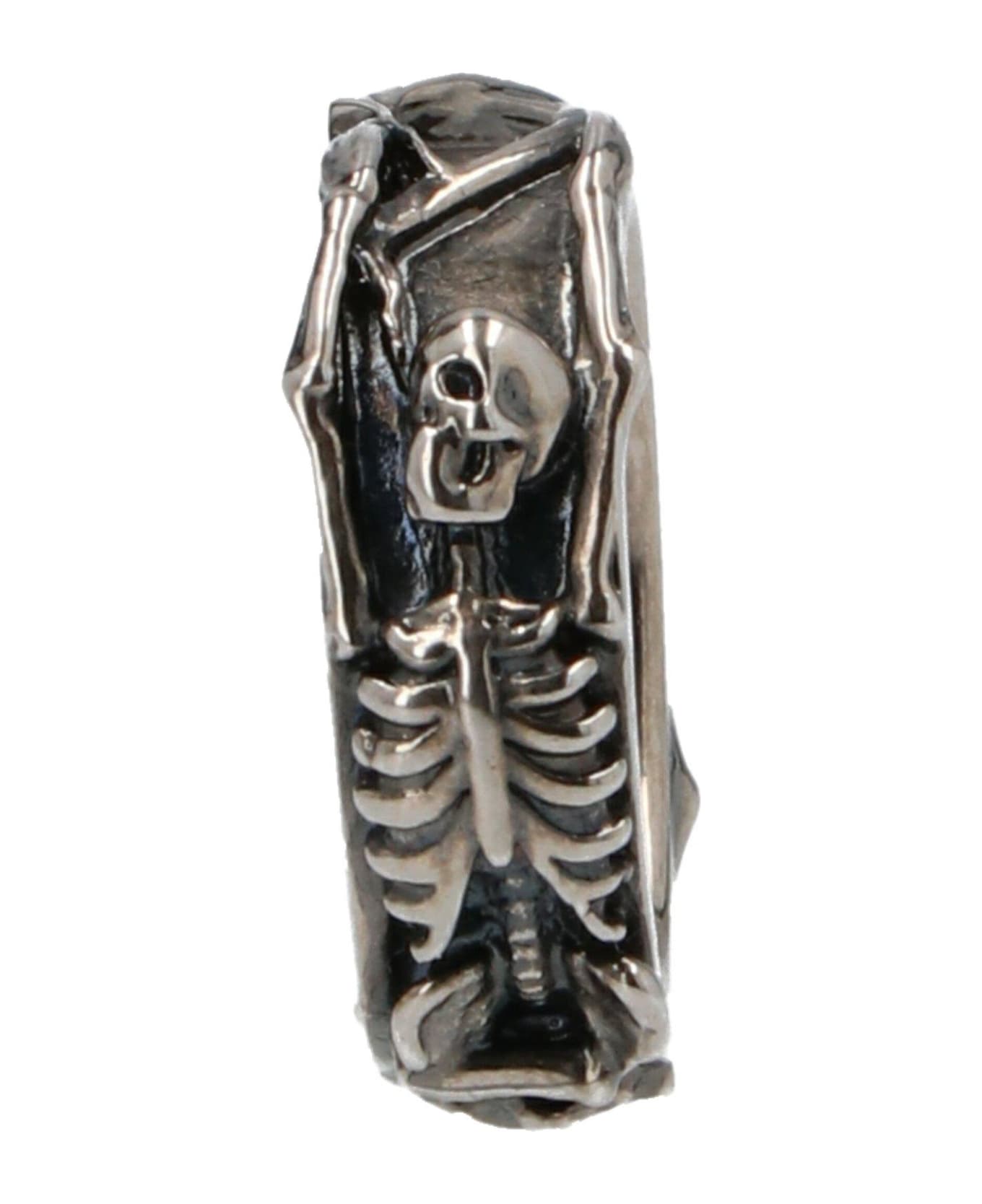 Alexander McQueen Skeleton Ring - Argento