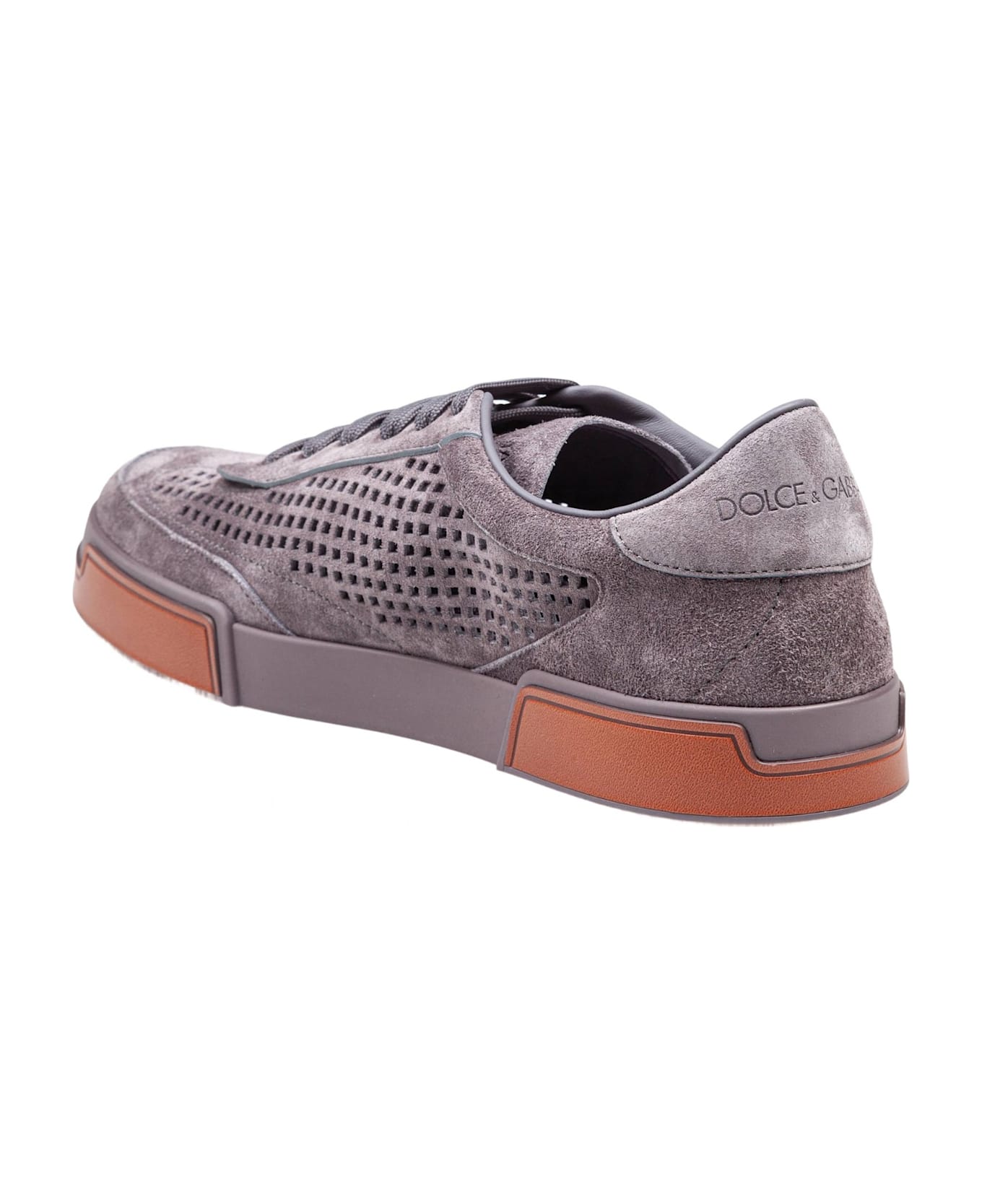 Dolce 
Gabbana Portofino Yacht Suede Sneakers Lead Color - Lead