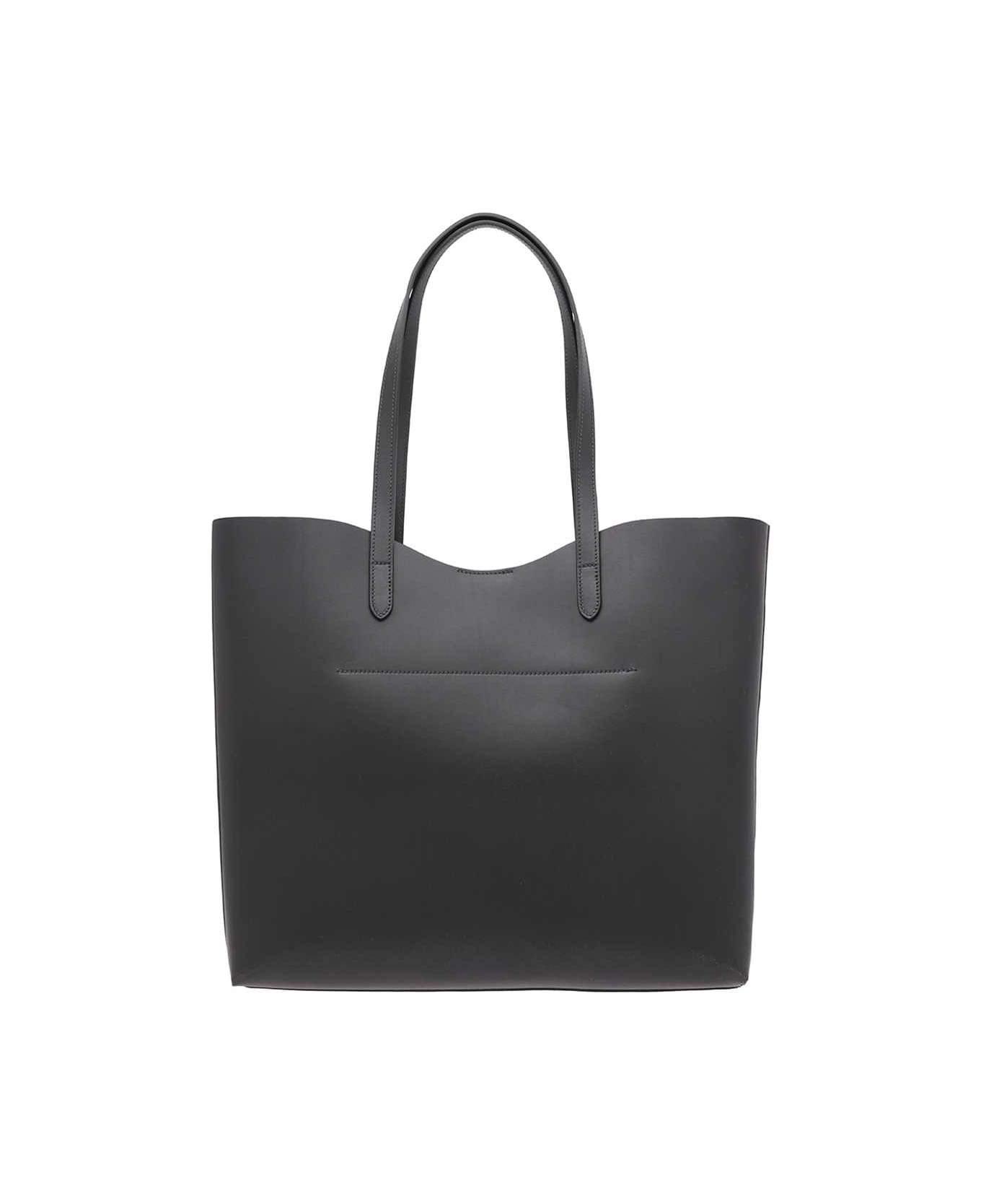 Il Bisonte Leather Tote - black