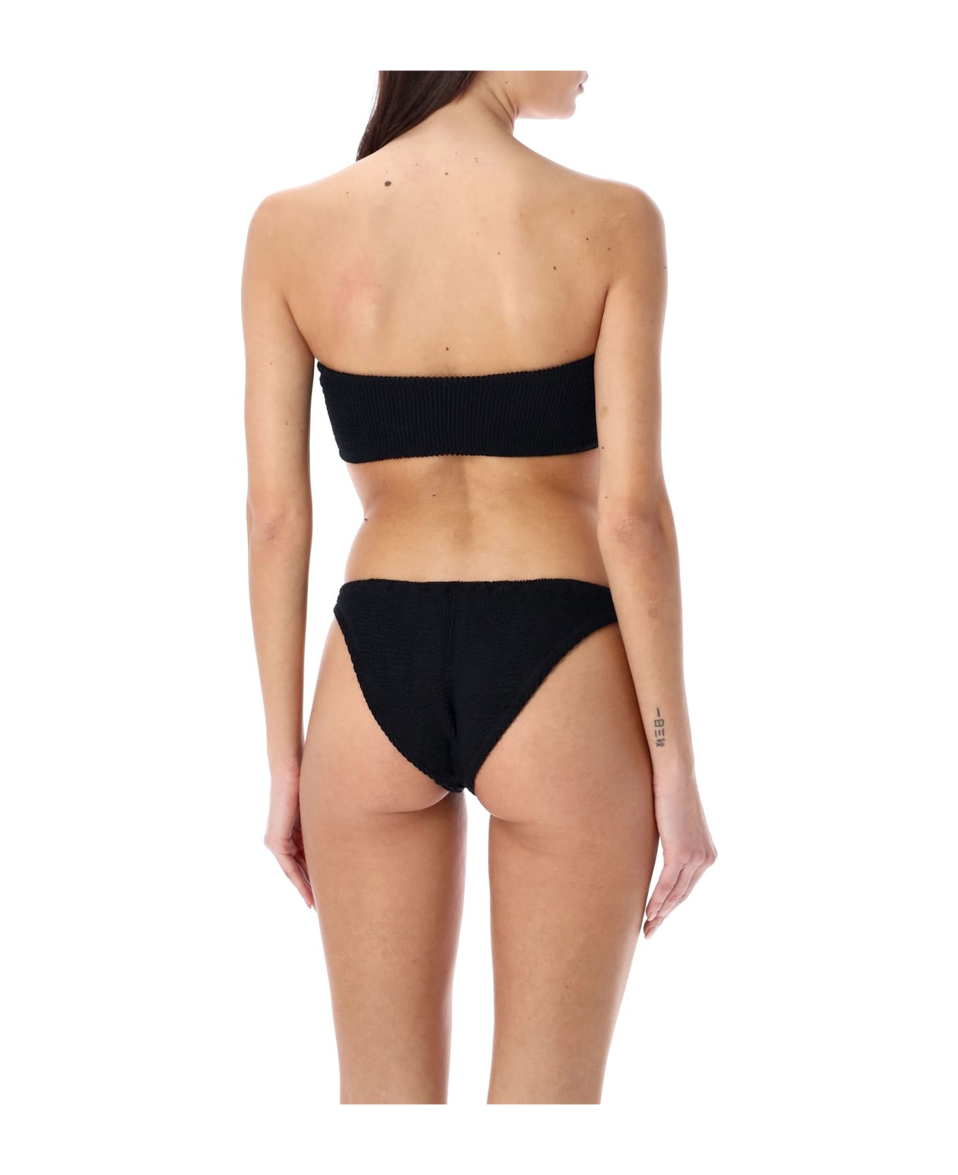 Reina Olga Ausilia Scrunch Bikini Set - BLACK