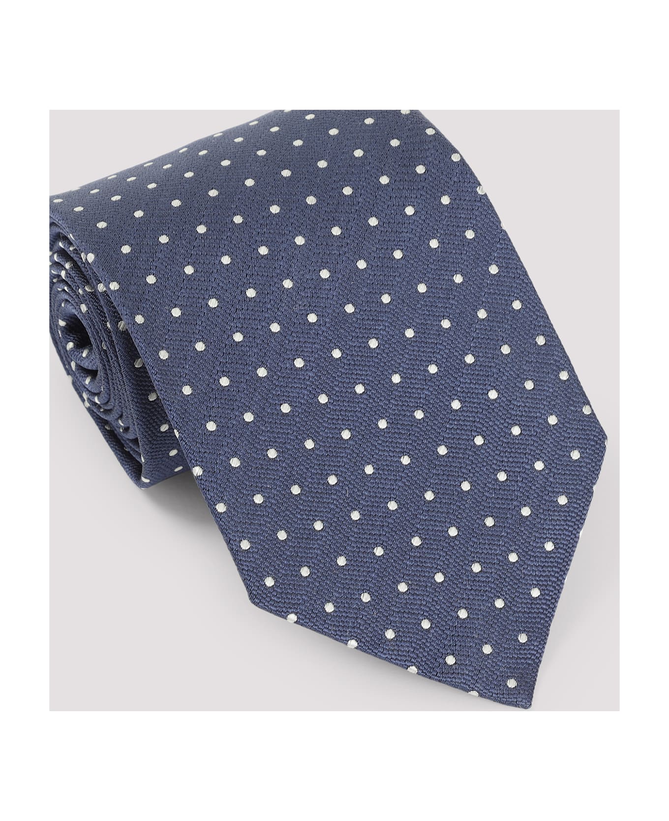 Tom Ford Micro Dot Tie - BLUE