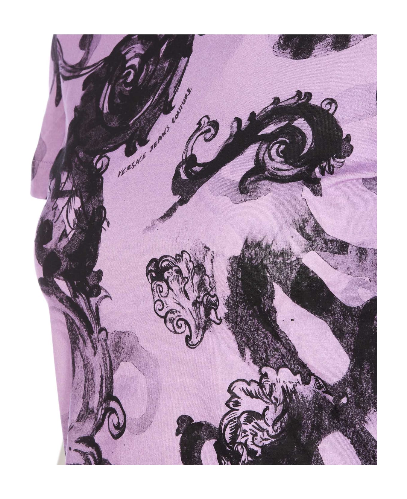 Versace Jeans Couture Watercolour Couture T-shirt - Purple