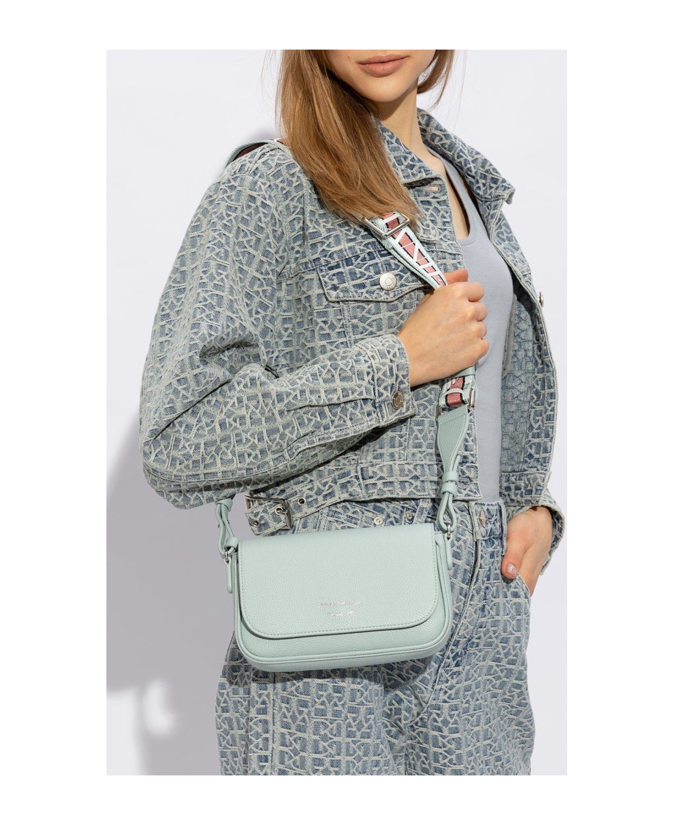 Emporio Armani Shoulder Bag - Clear Blue