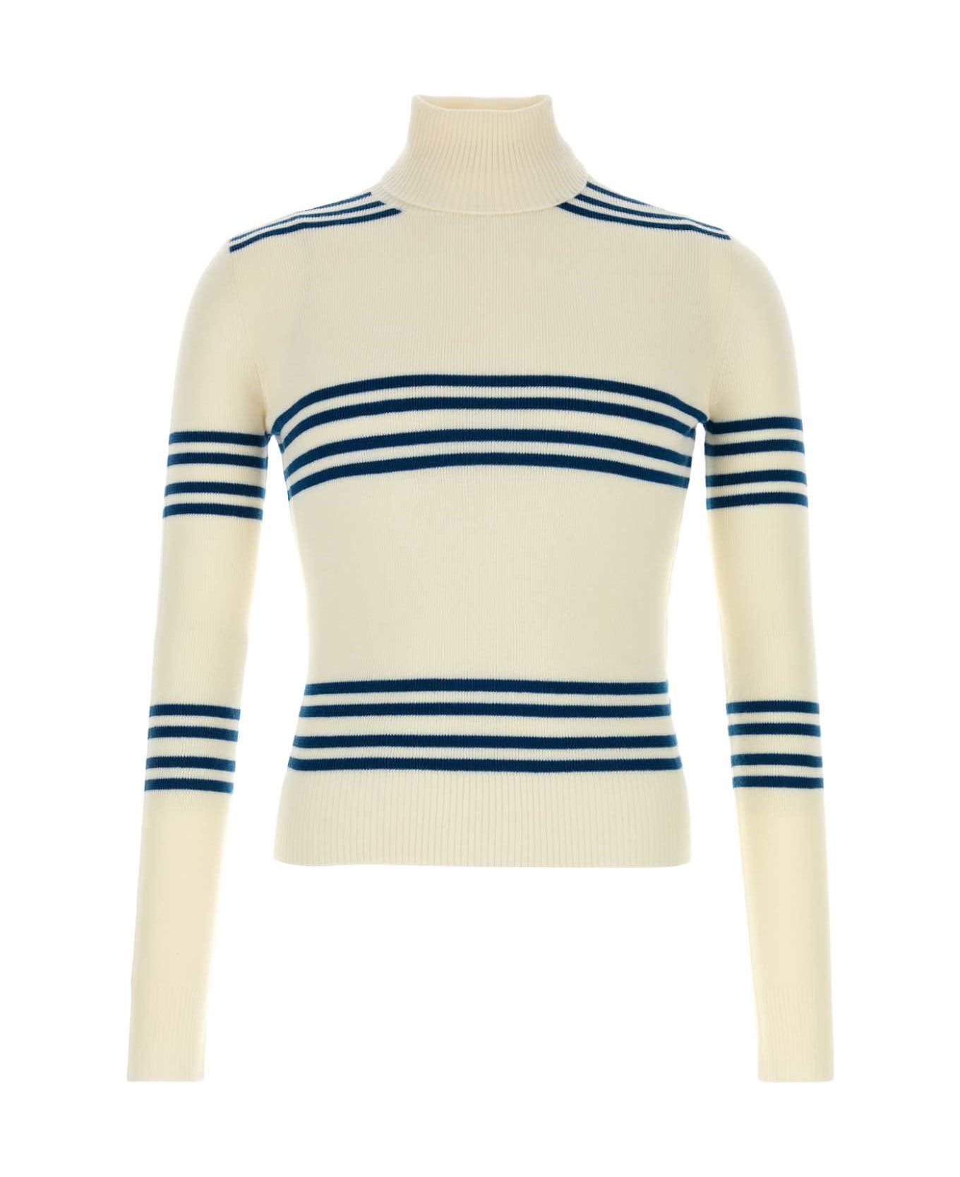 Prada Embroidered Wool Sweater - NATURALEOTTANIO