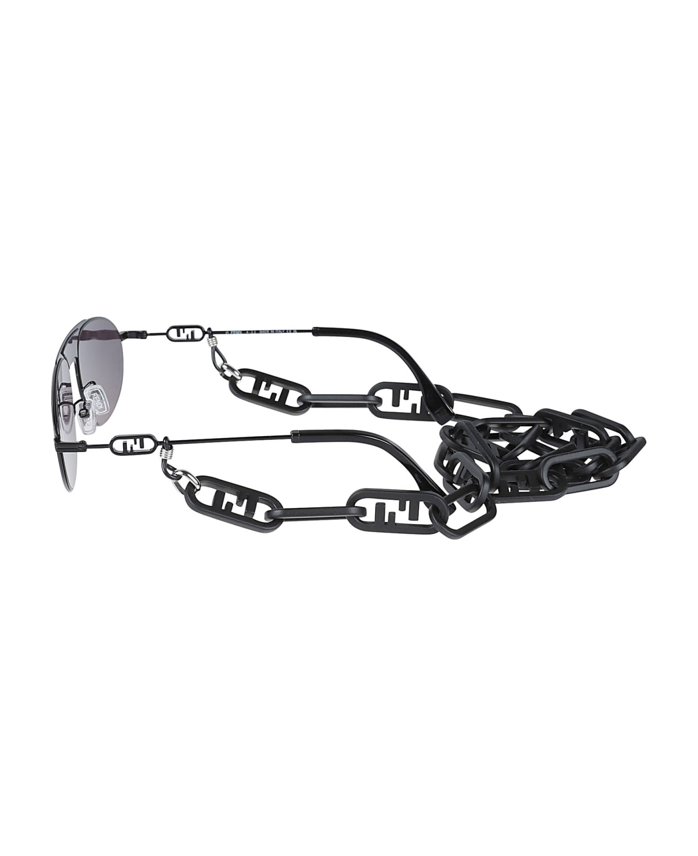 Fendi Eyewear Aviator Chain Sunglasses - Nero