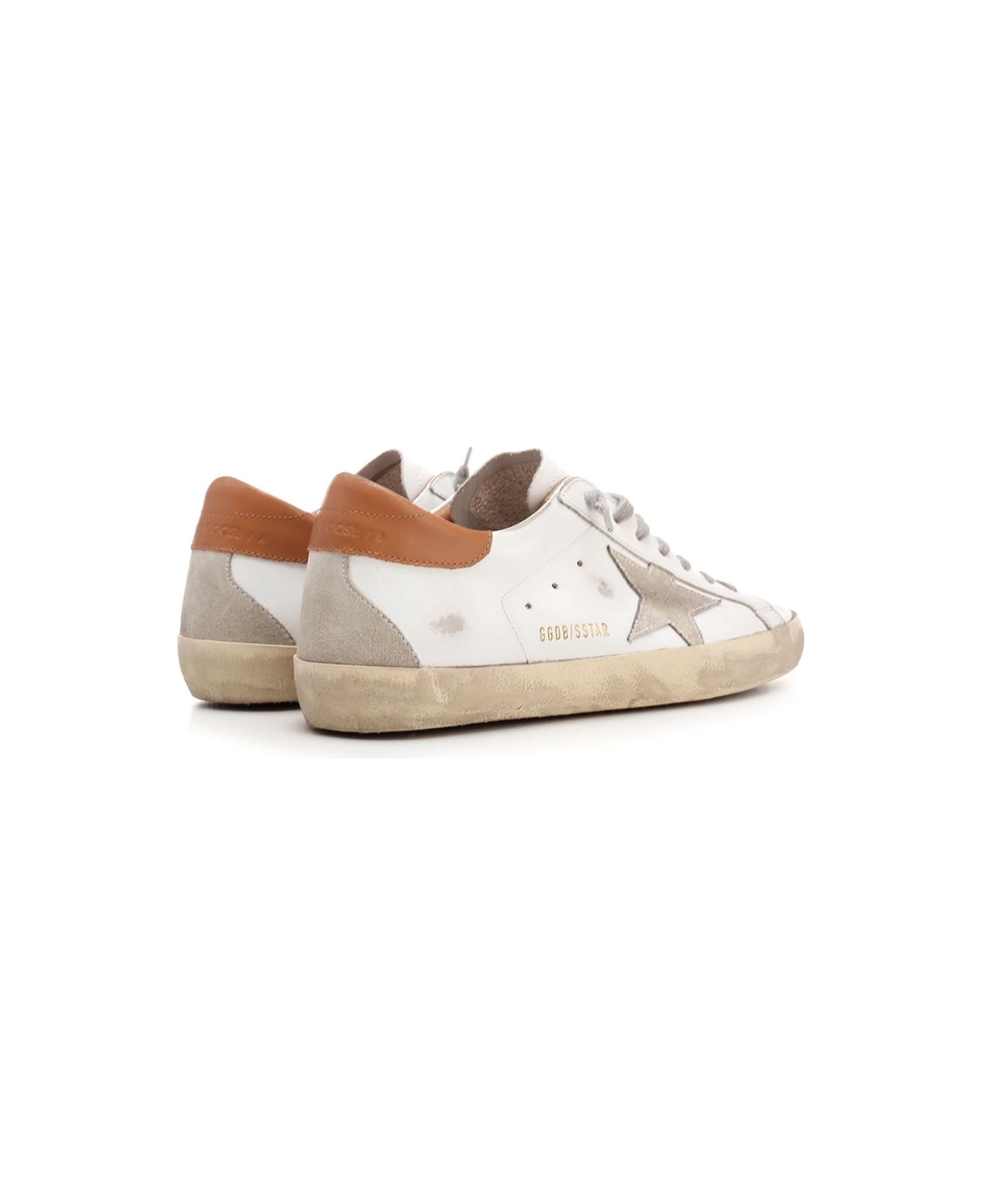 Golden Goose White And Brown 
superstar
 Sneakers - WHITE/ICE/LIGHT BROWN