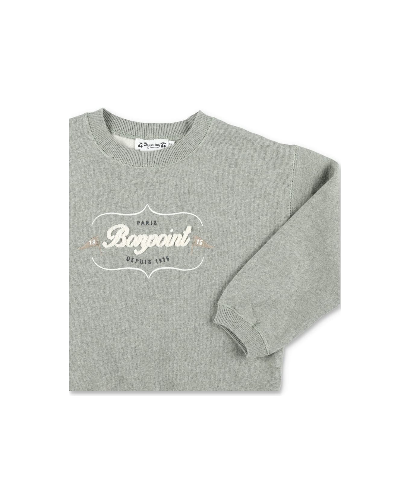 Bonpoint Logo Sweater - GREEN
