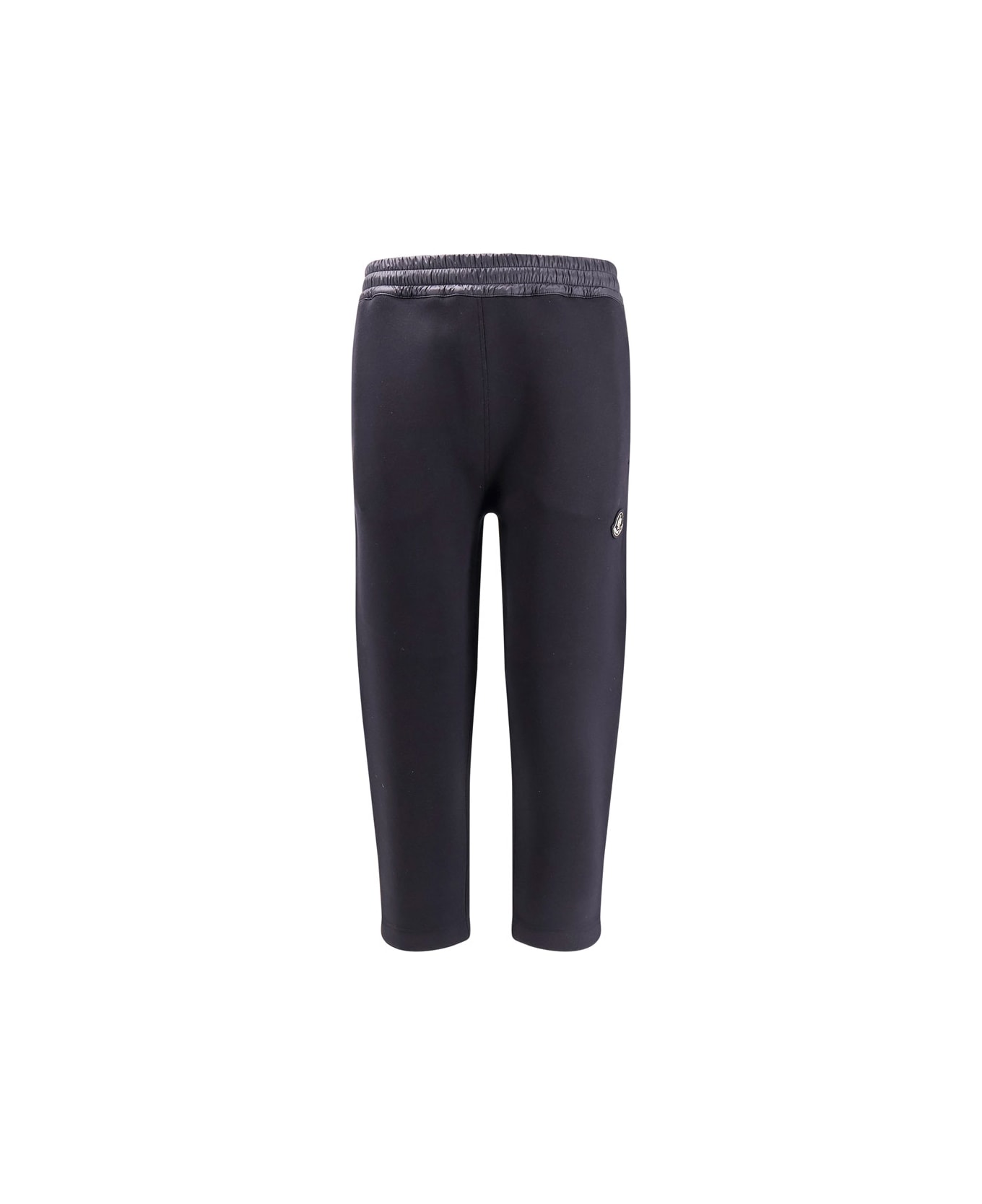 Moncler Neoprene Trouser With Padded Details - Black