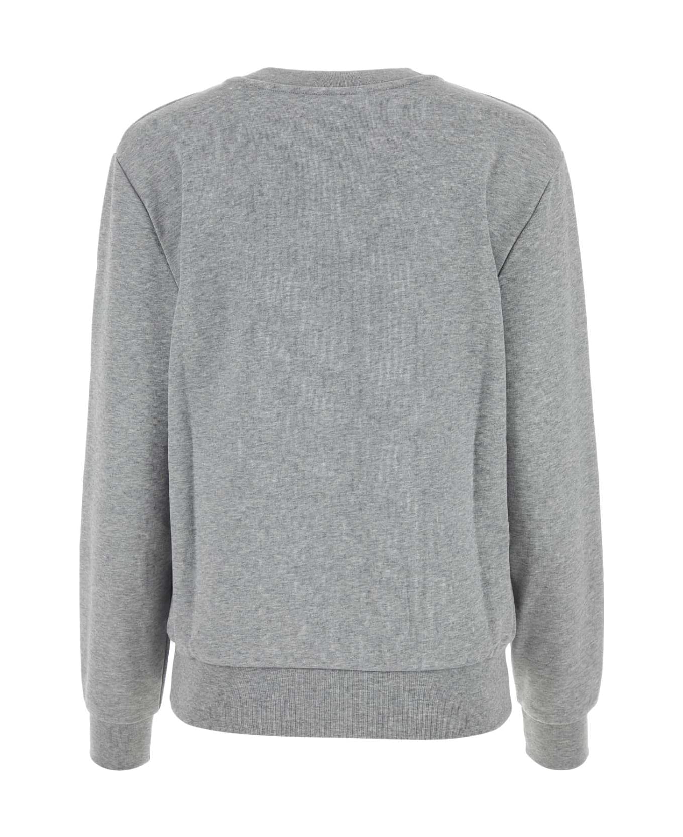 A.P.C. Melange Grey Cotton Sweatshirt - GRICHIDARNAV