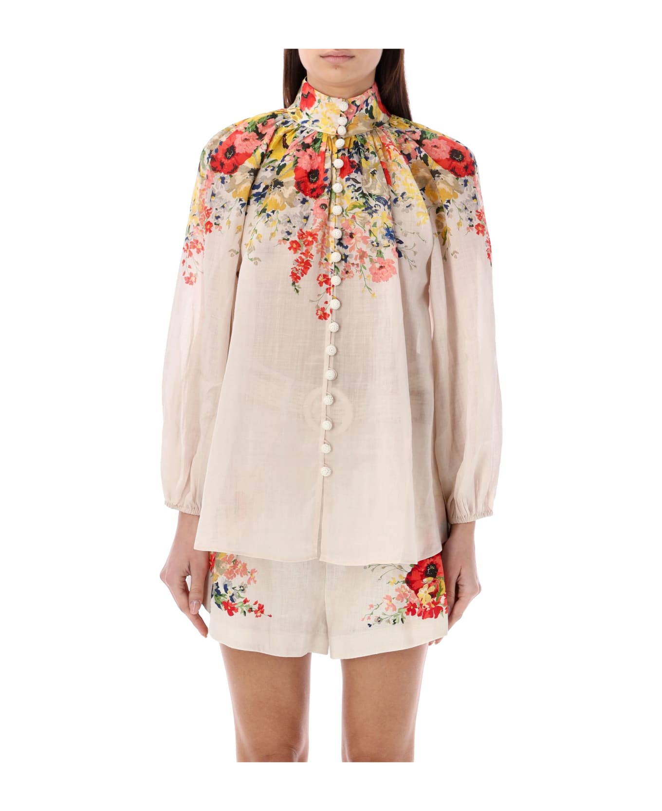 Zimmermann Billow Blouse - IVORY FLORAL ブラウス