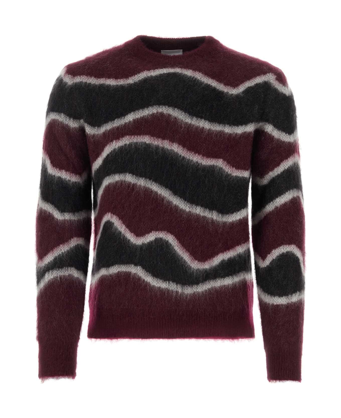 PT Torino Embroidered Mohair Blend Sweater - 0780