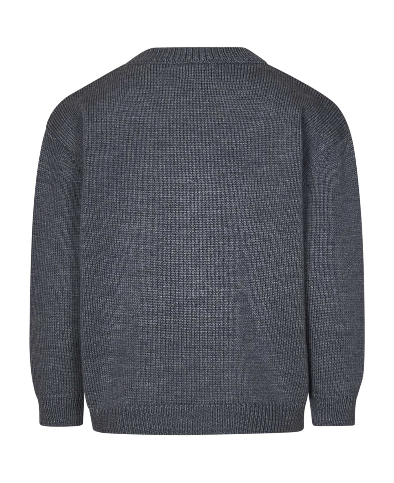 Fendi Kids Sweaters - Grey
