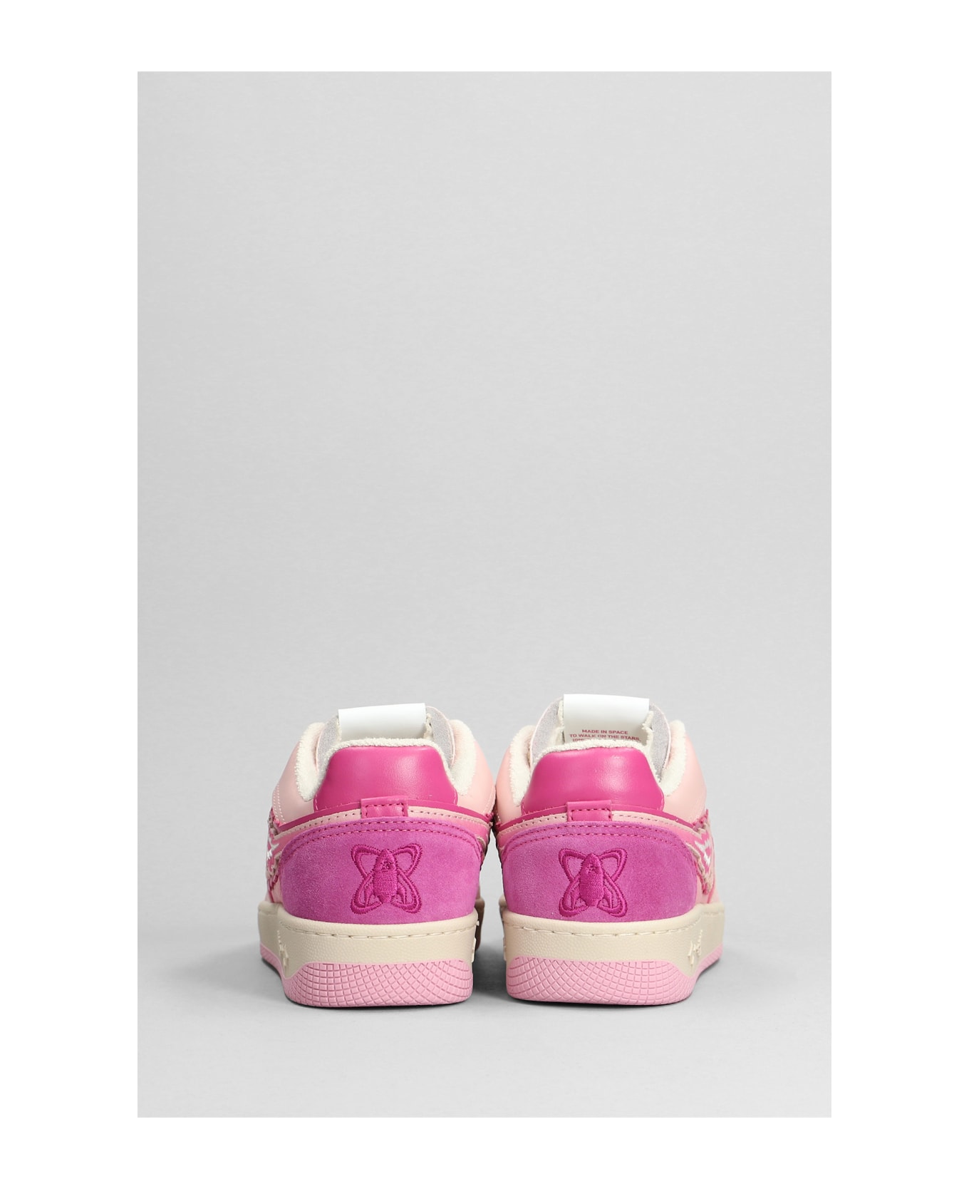 Enterprise Japan Sneakers In Rose-pink Suede And Leather - Pink