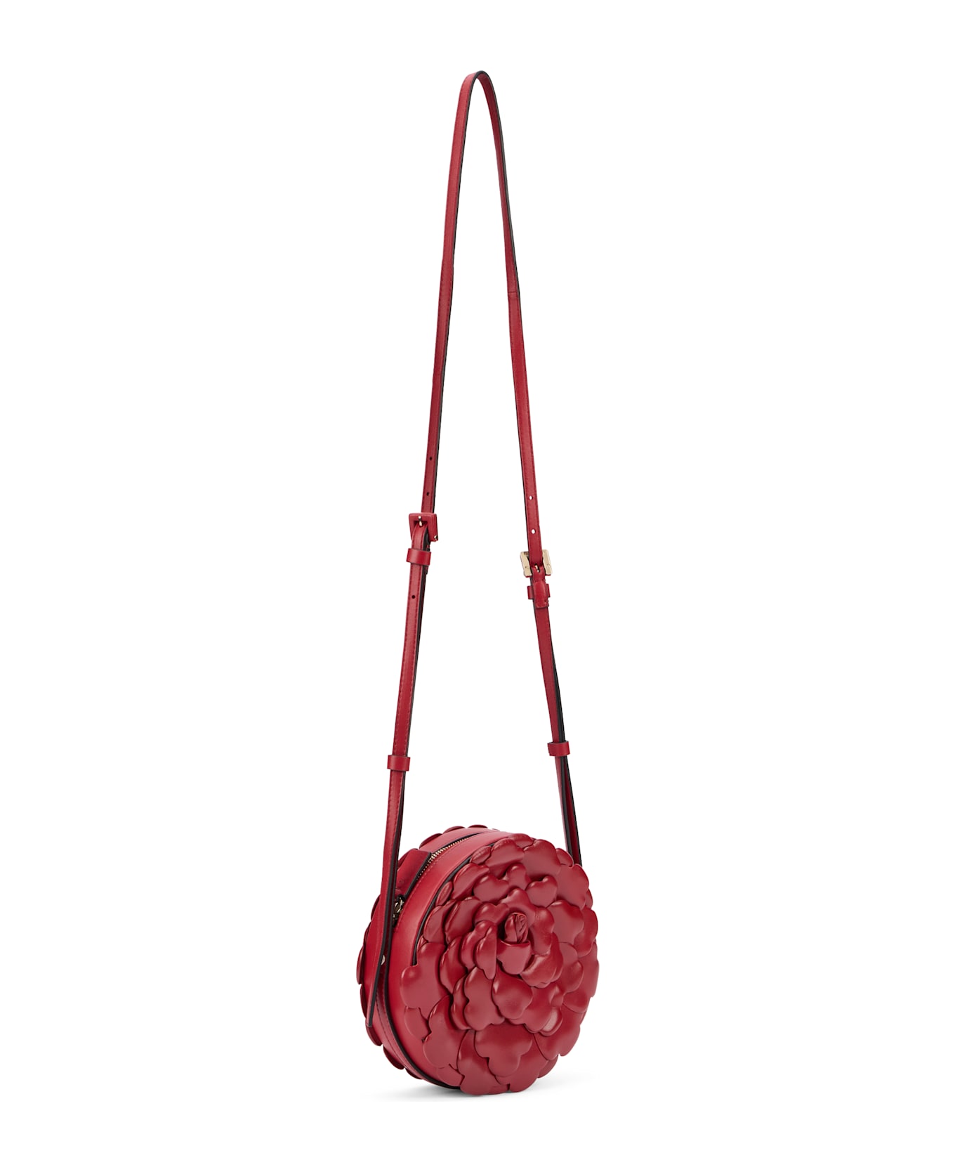 Valentino Garavani Red Elegant Round Shoulder Bag - red