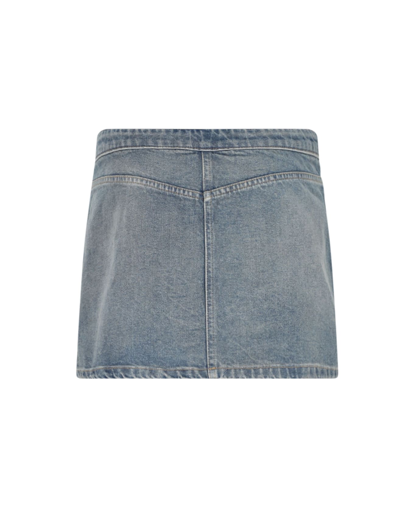 Courrèges Denim Mini Skirt - Blue