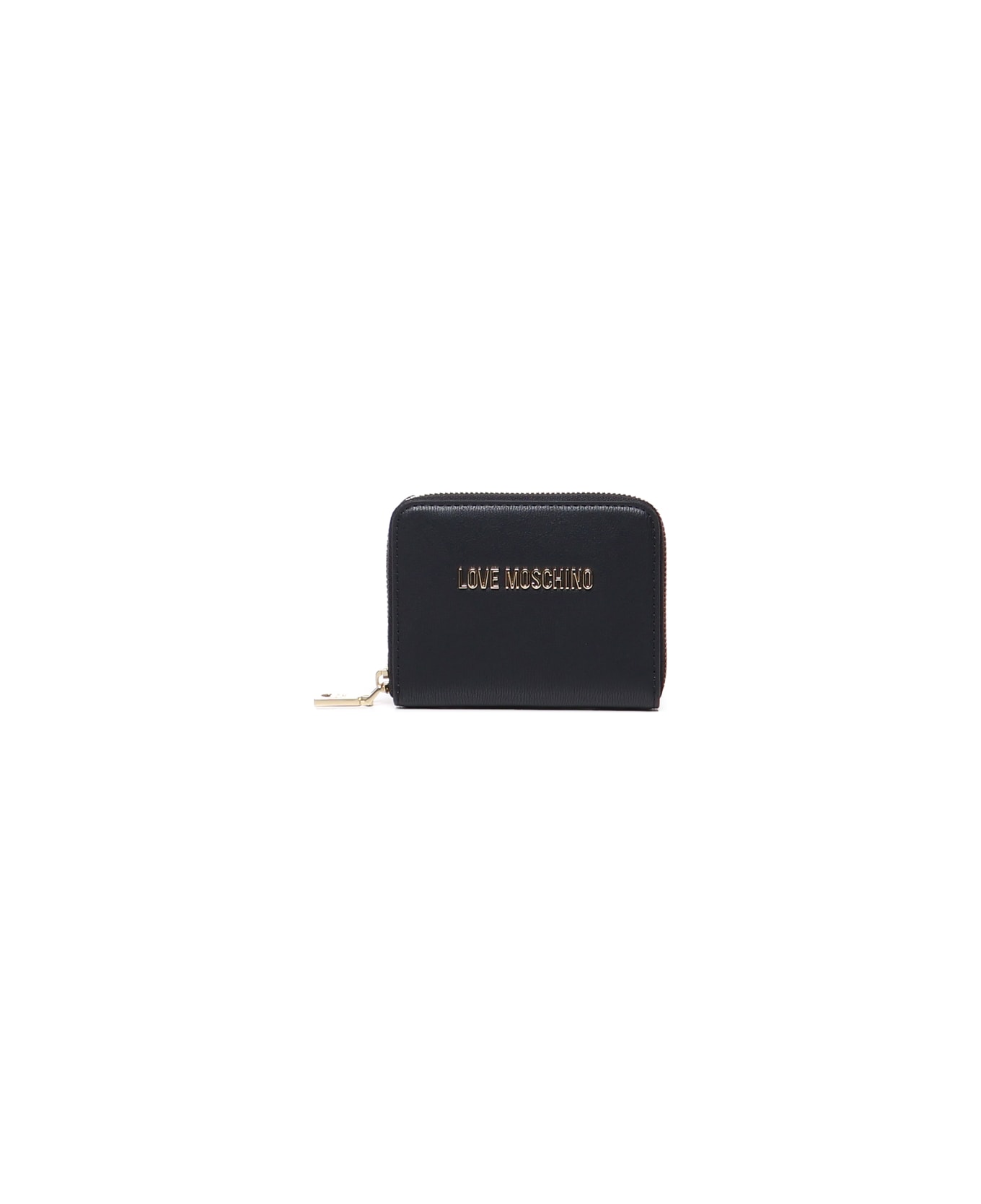 Love Moschino Small Wallet With Logo - Black