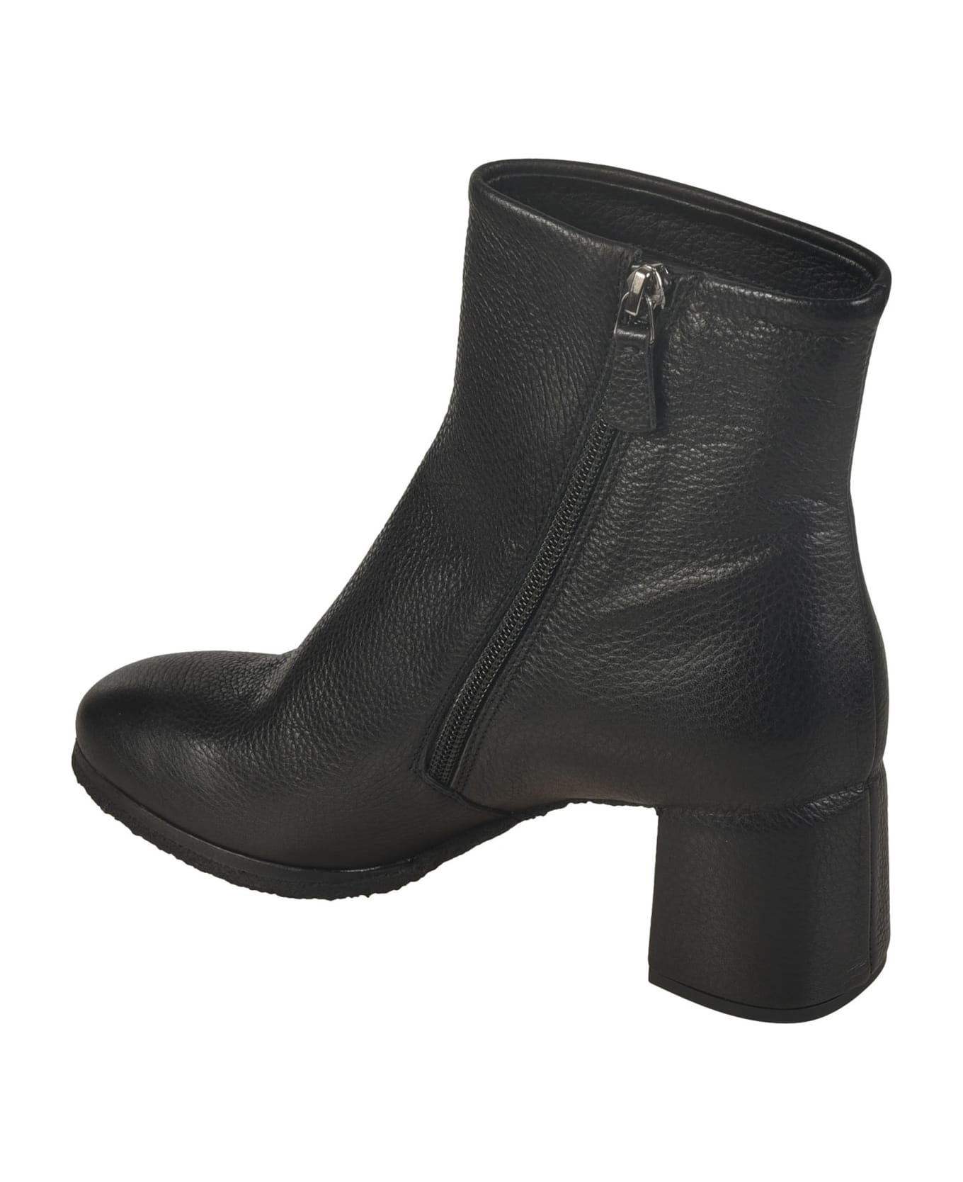 Del Carlo Side Zip Boots - Black ブーツ