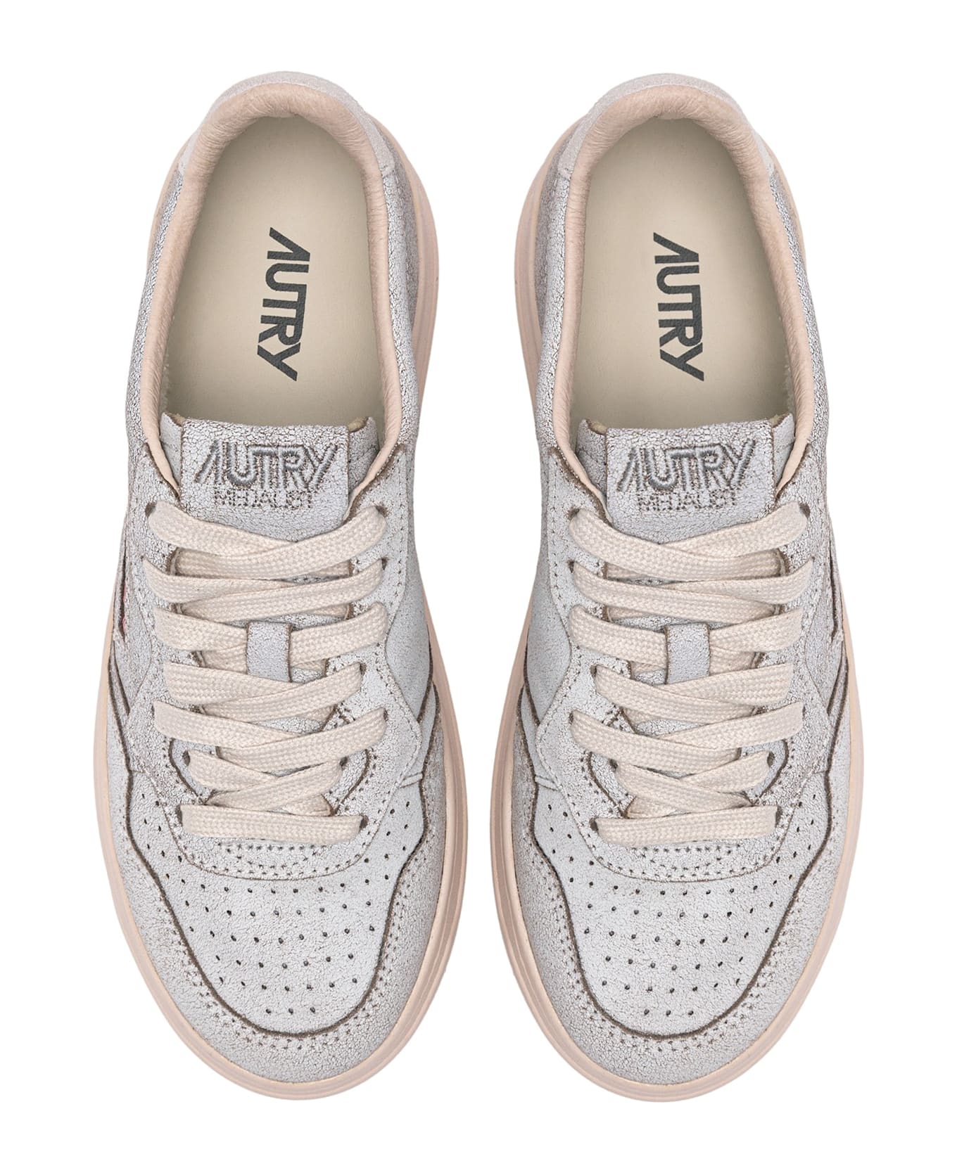 Autry Medalist Low Sue Scrap Wht Pinktint - Wht Pinktint