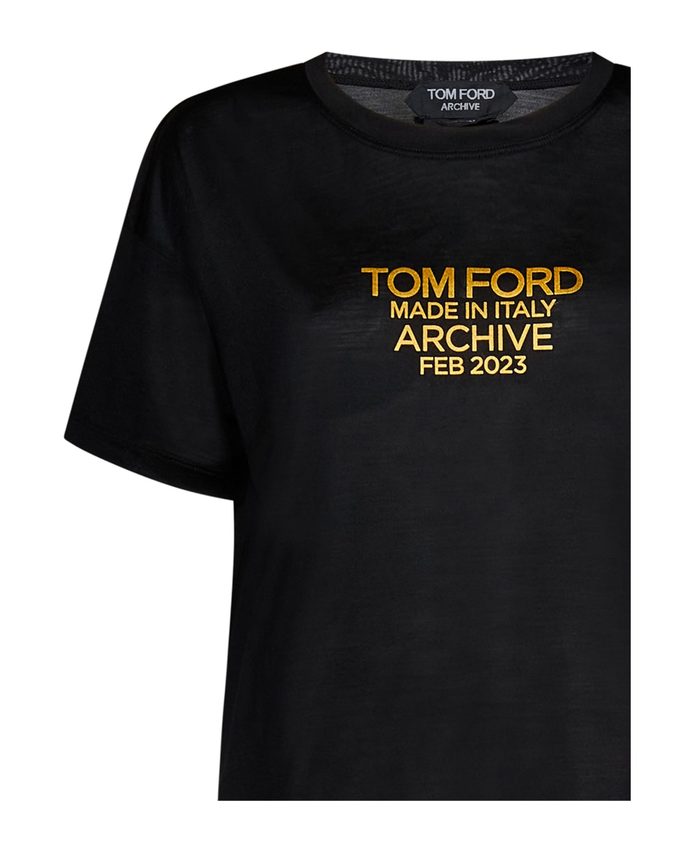 Tom Ford Logo Print T-shirt - Black