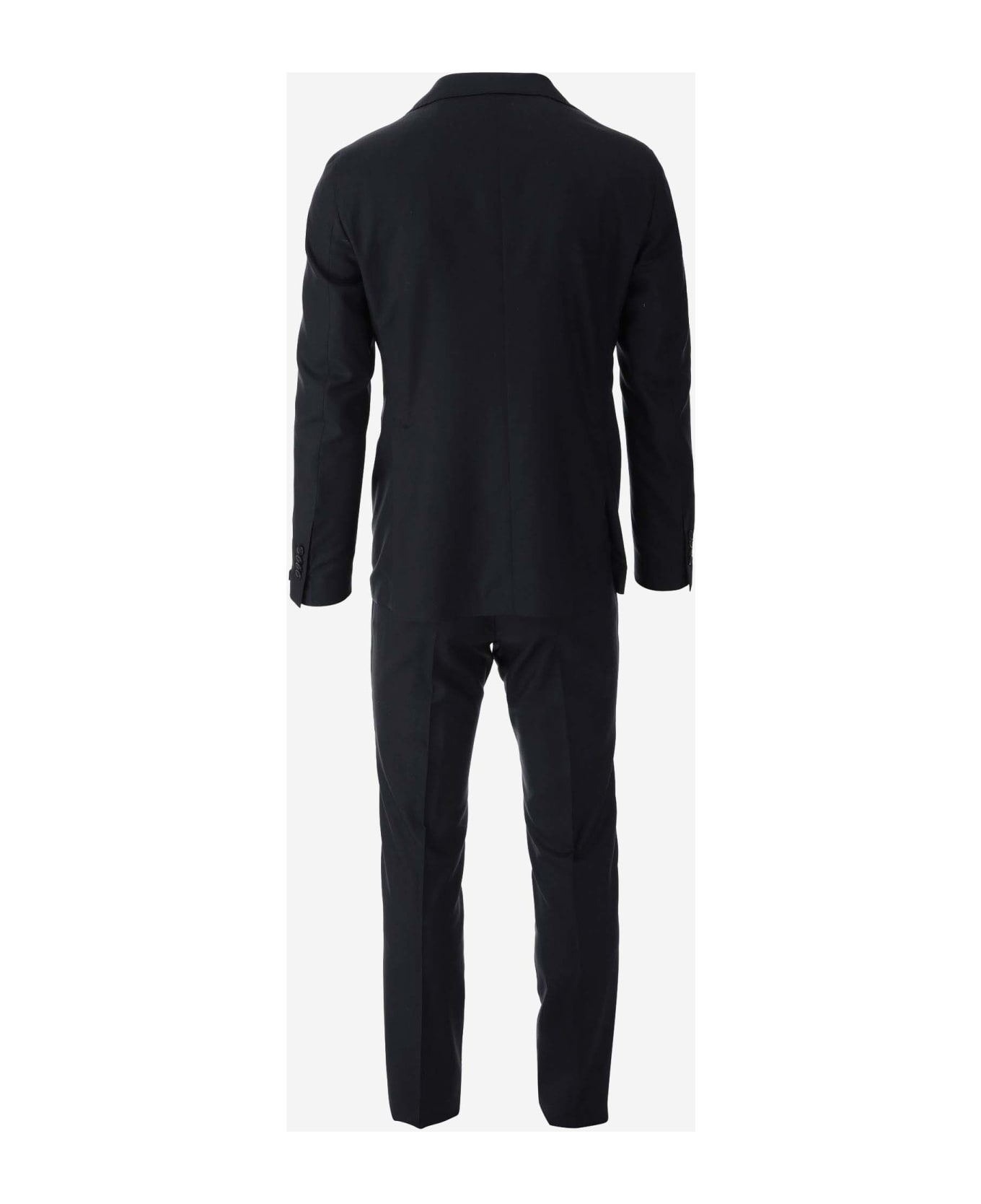 Tagliatore Wool And Silk Suit - Black