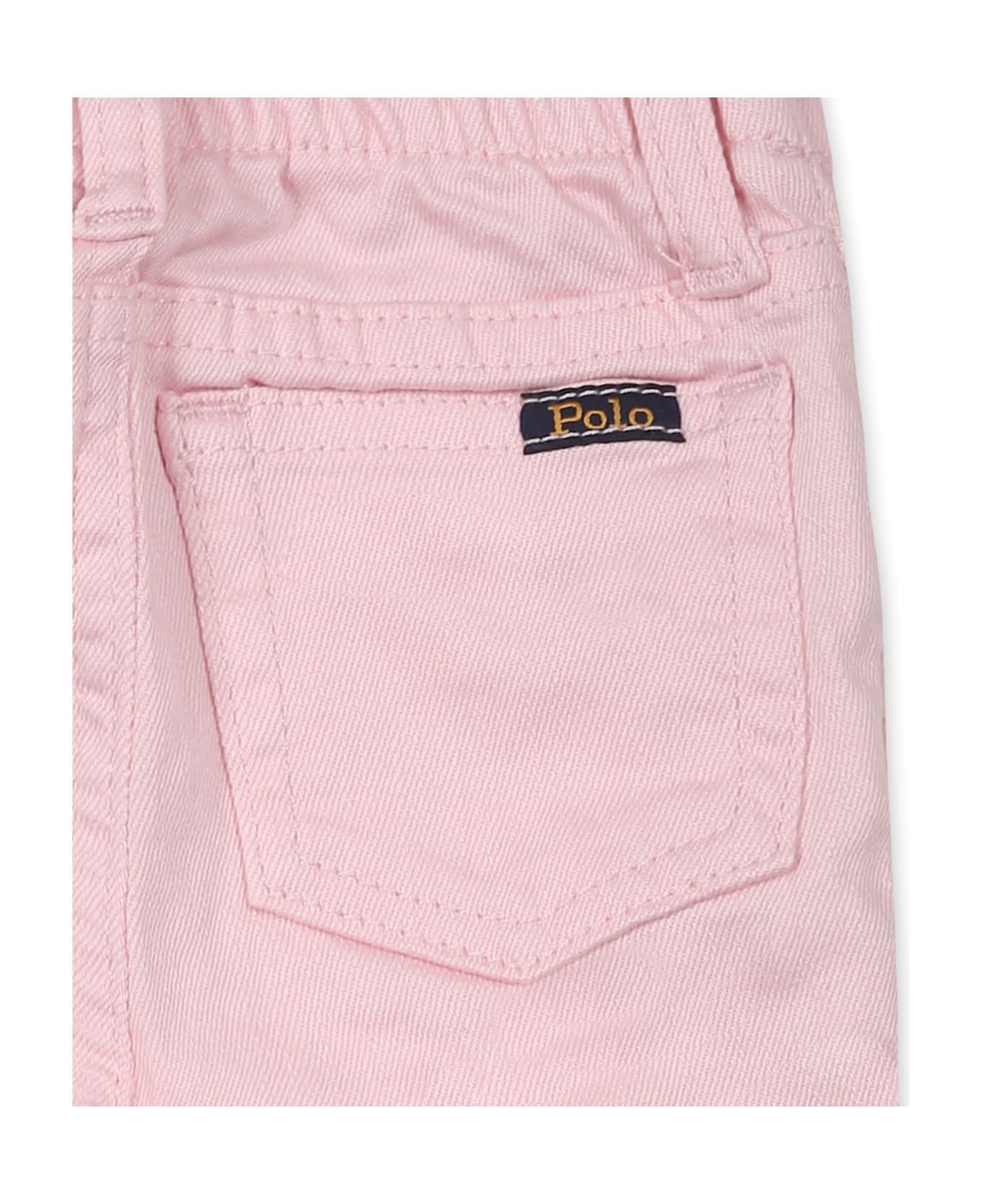 Ralph Lauren Pink Jeans For Baby Girl - Pink