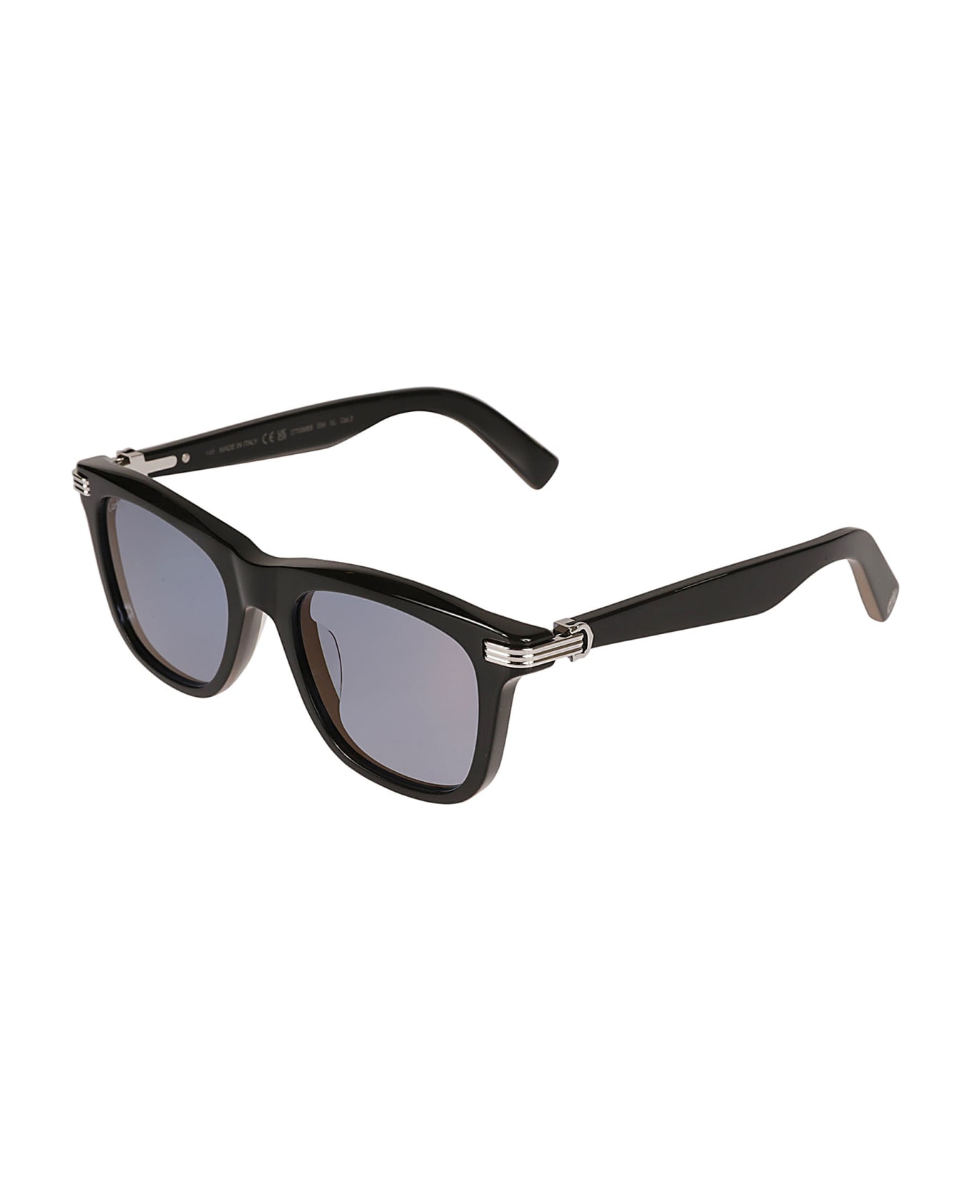 Cartier Eyewear Square Sunglasses - Black/Blue サングラス