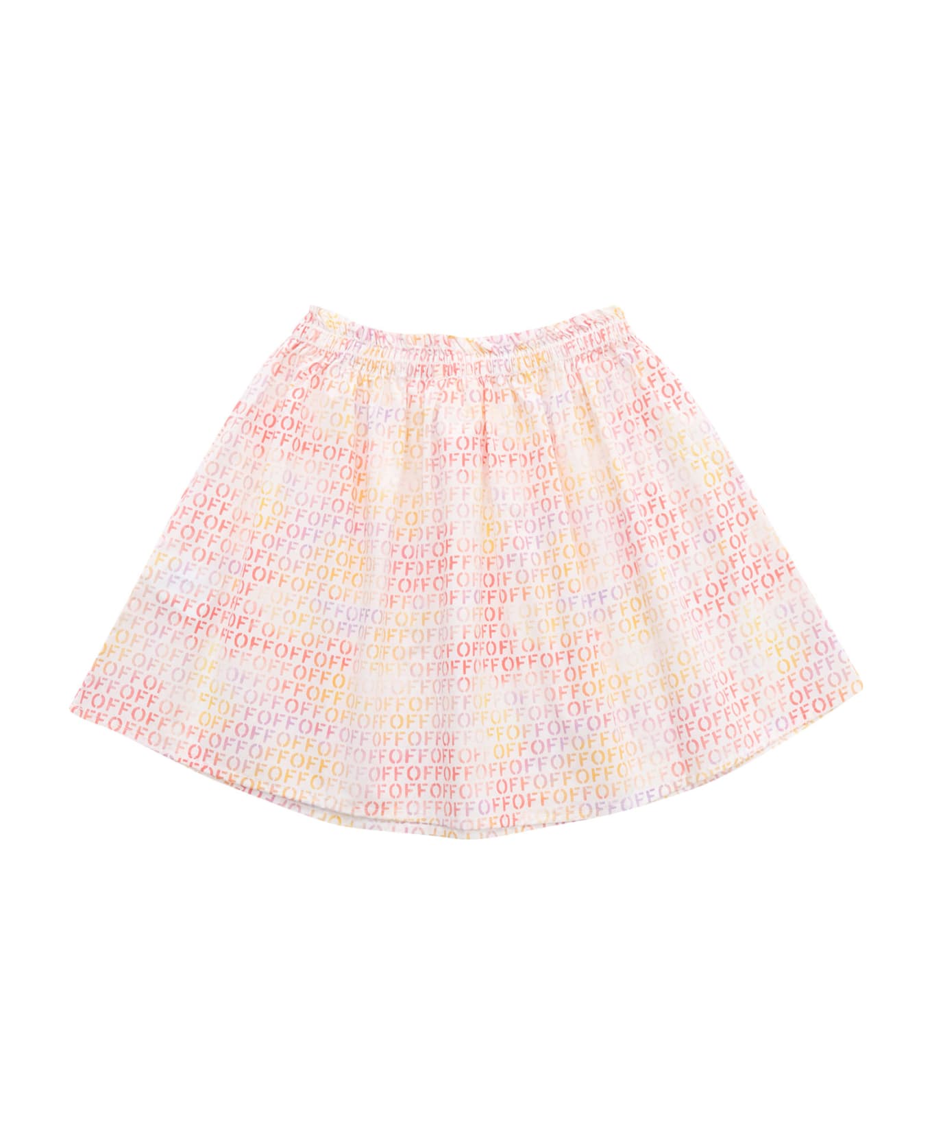 Off-White Skirt With Logo - MULTICOLOR ボトムス