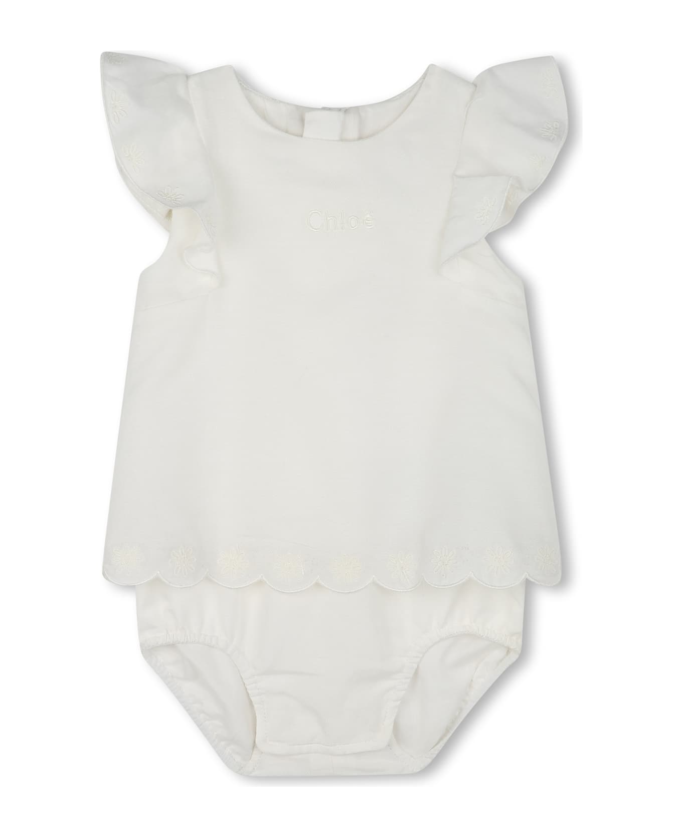 Chloé Set Tunica E Pantaloncini - White