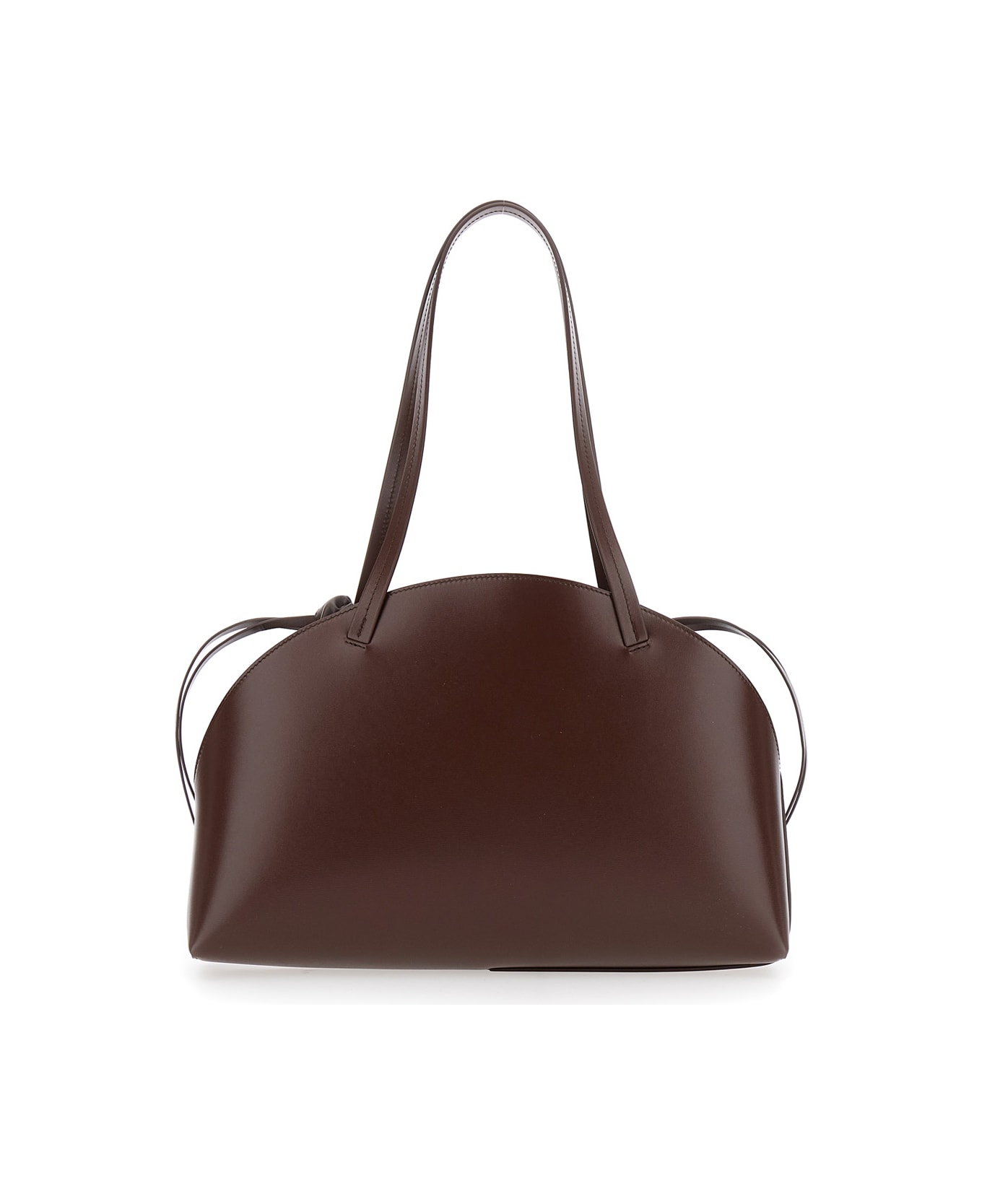 Jil Sander Curve Shoulder Bag - Brown
