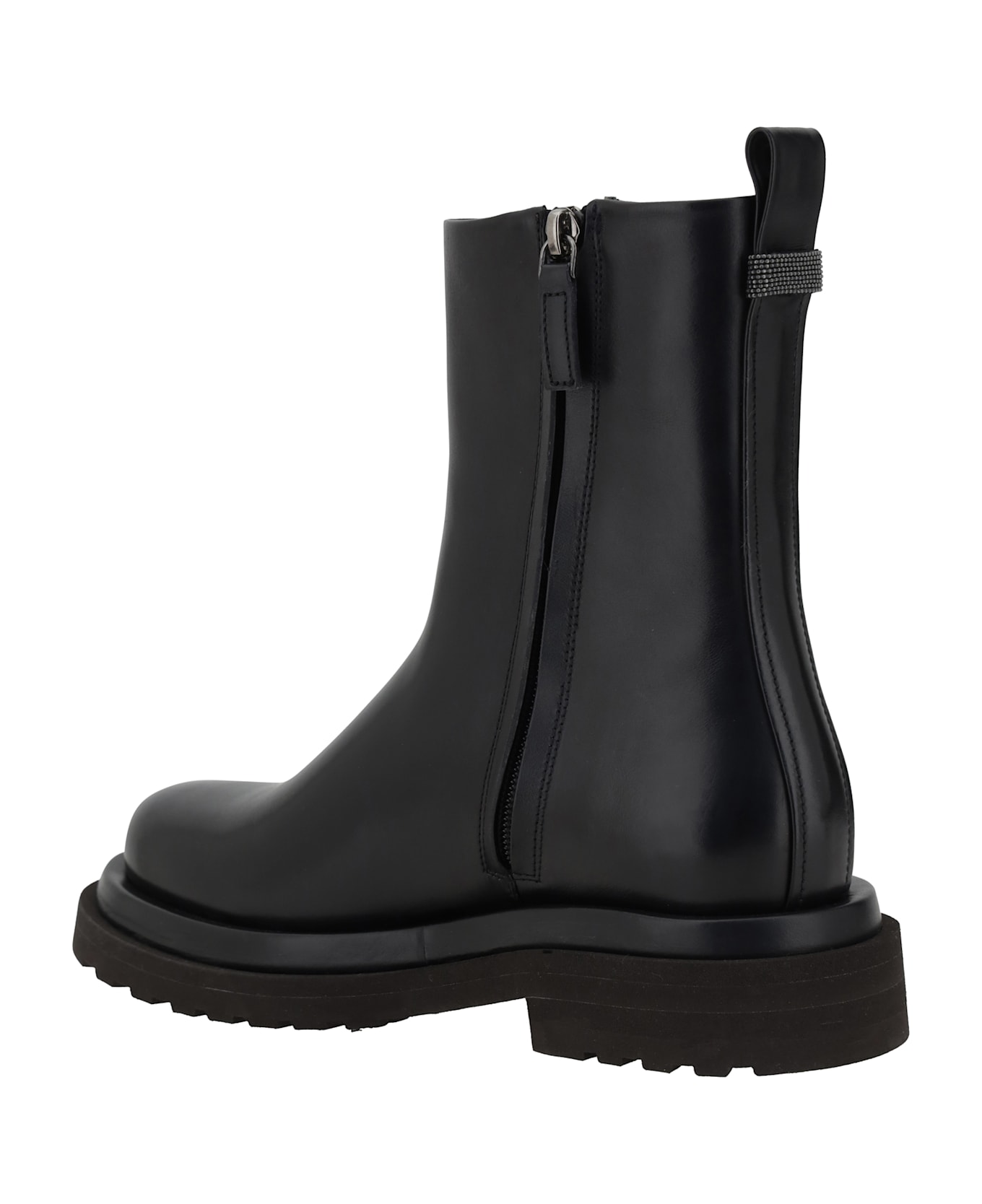 Brunello Cucinelli Leather Ankle Boots