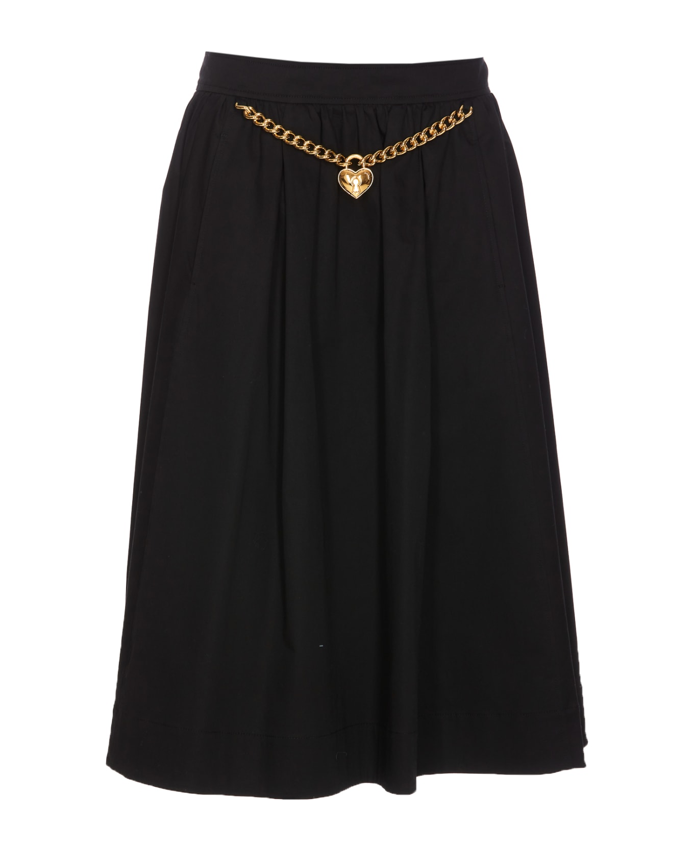 Moschino Heart Lock Skirt - Black