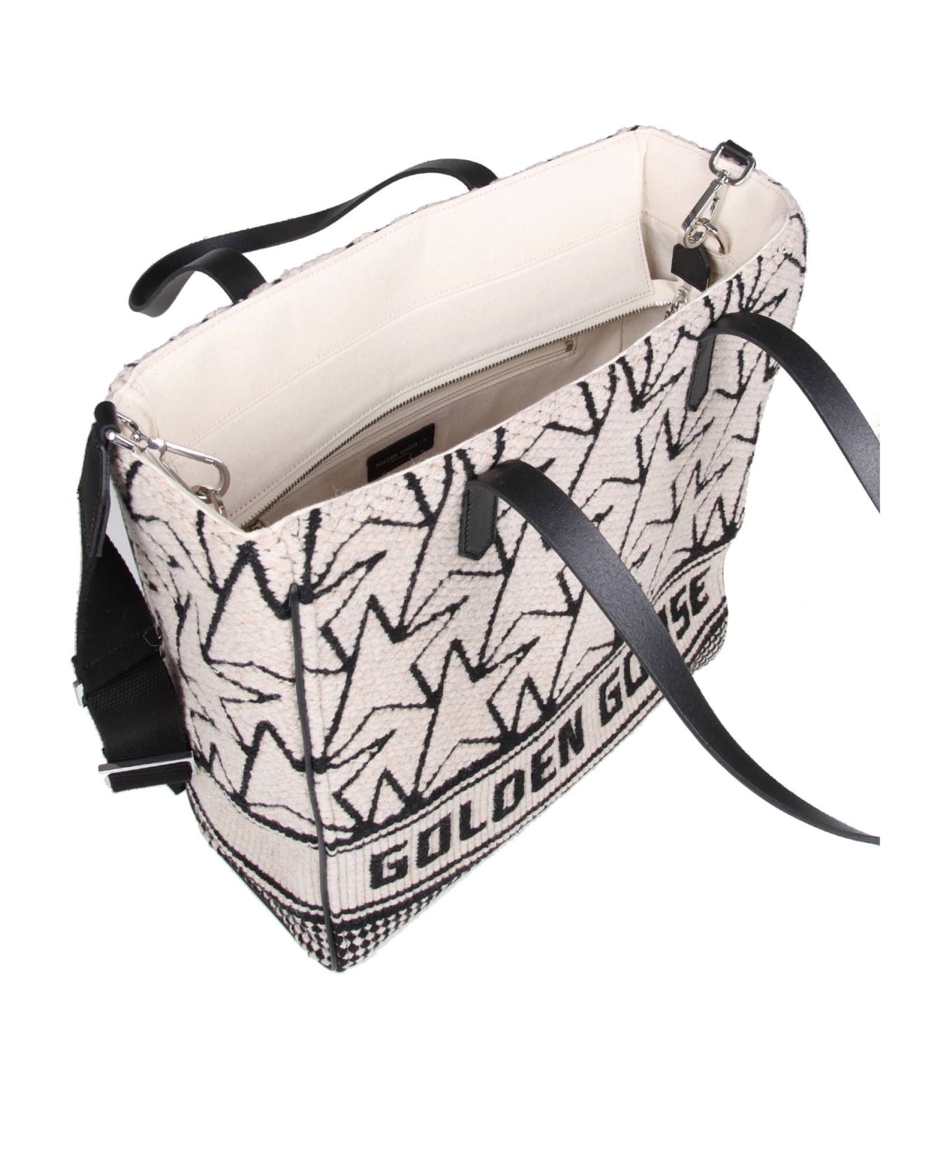 Golden Goose California Bag In Cotton And Leather