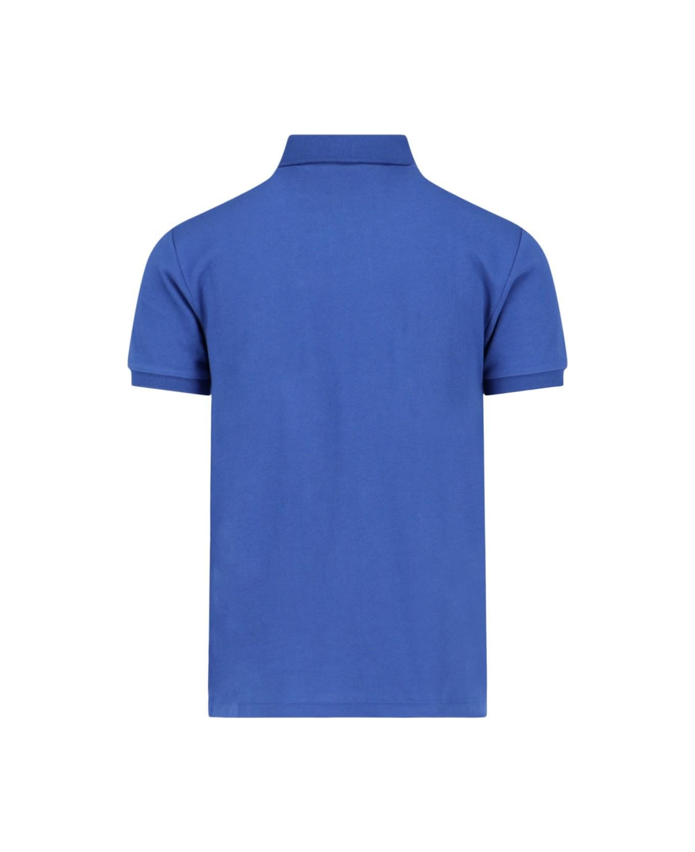 Polo Ralph Lauren Logo Polo Shirt Polo Ralph Lauren - BLUE ポロシャツ