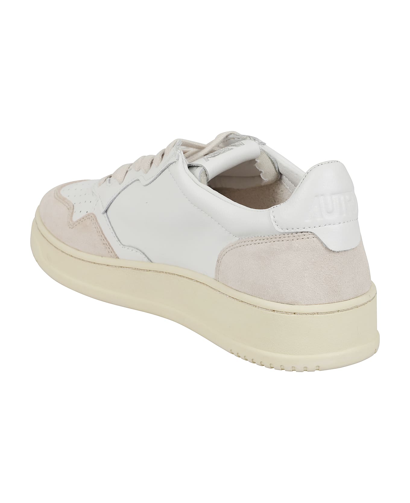Autry Medalist Low - White Suede