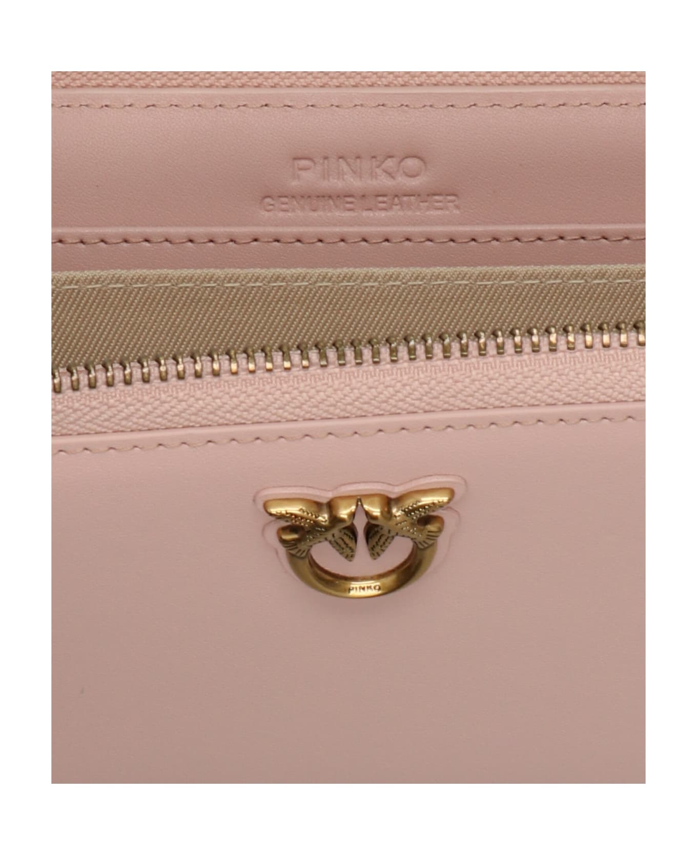 Pinko Zip Around Wallet - Pale pink