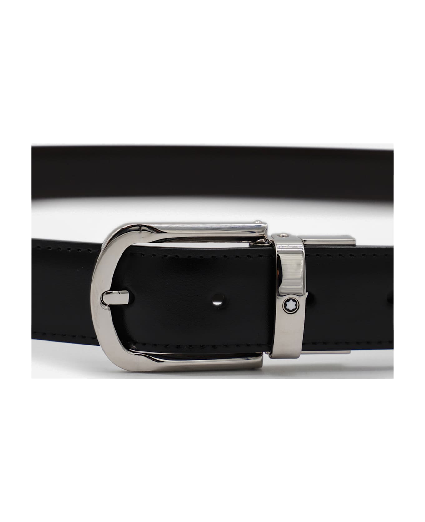 Montblanc Black Leather Belt