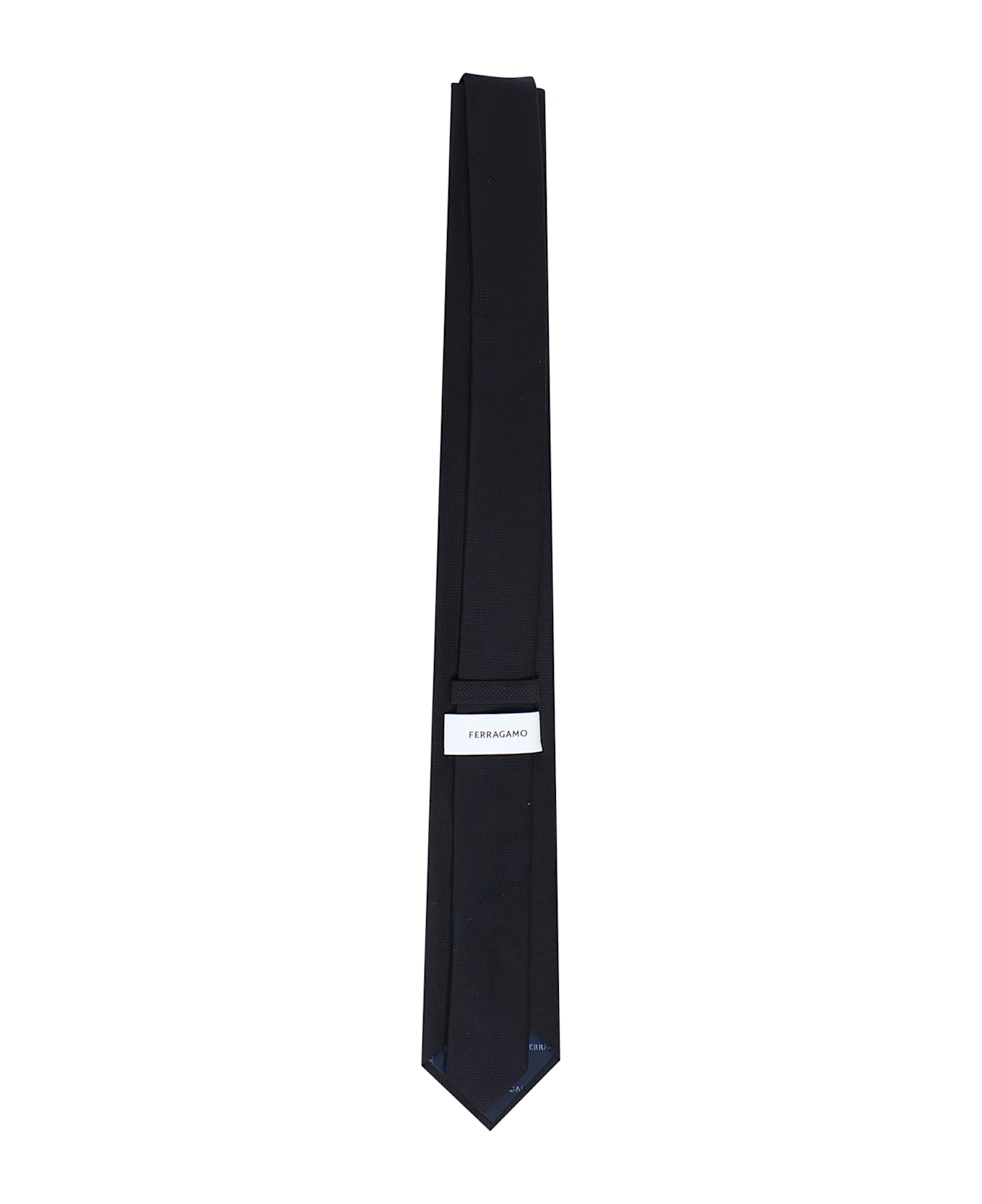 Ferragamo Jacquard Tie - Black