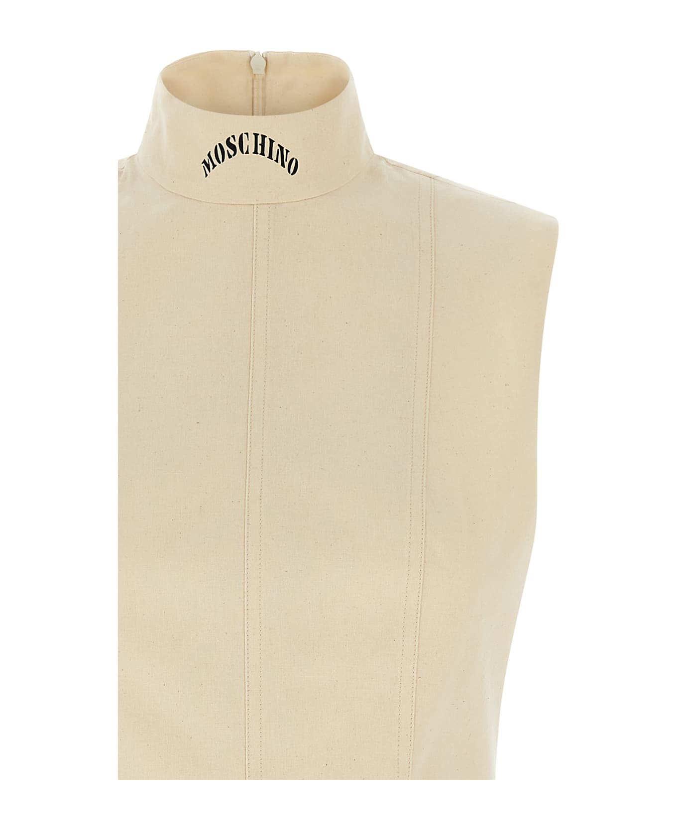 Moschino Rough Canvas Dress - Beige