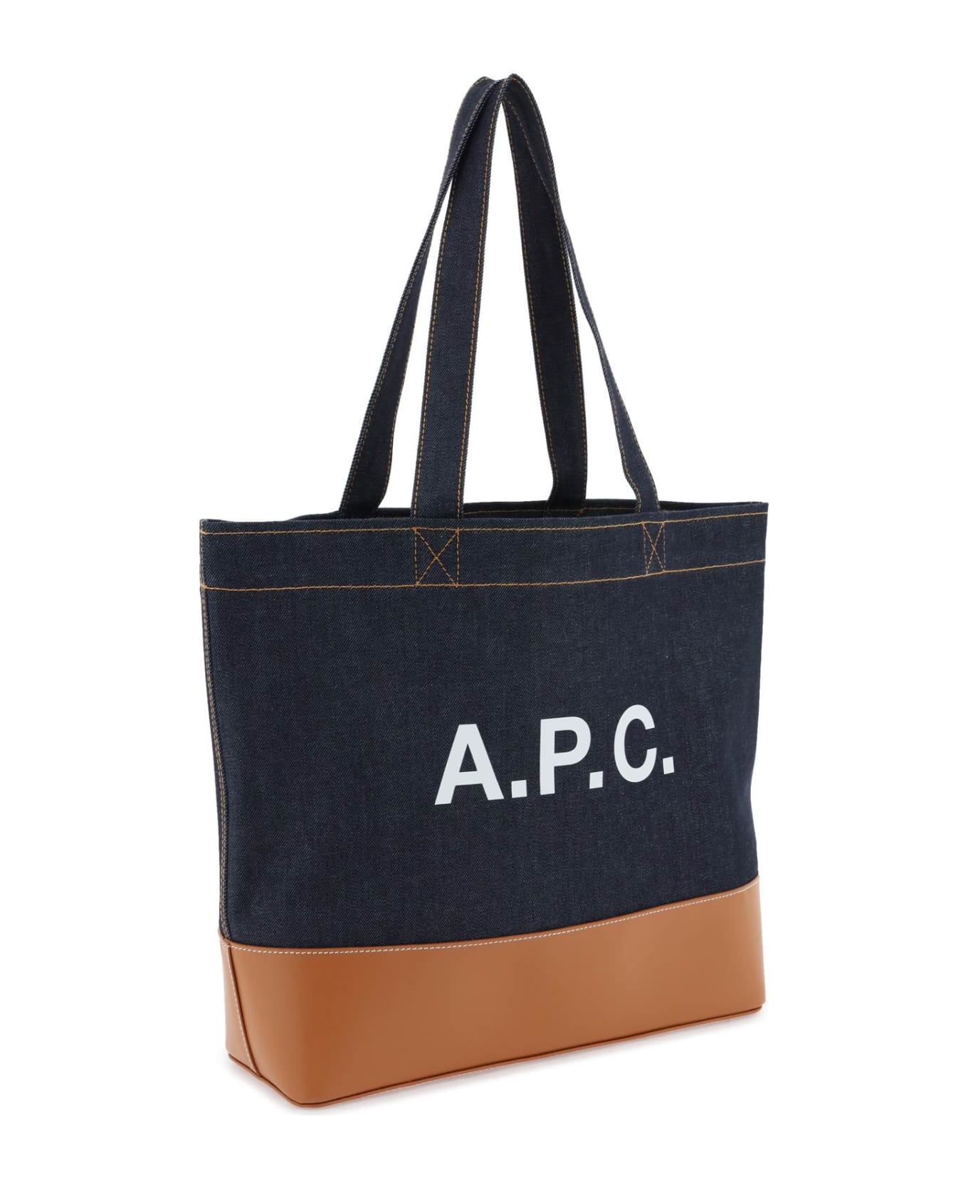 A.P.C. Axel Tote Bag - CARAMEL (Blue) トートバッグ