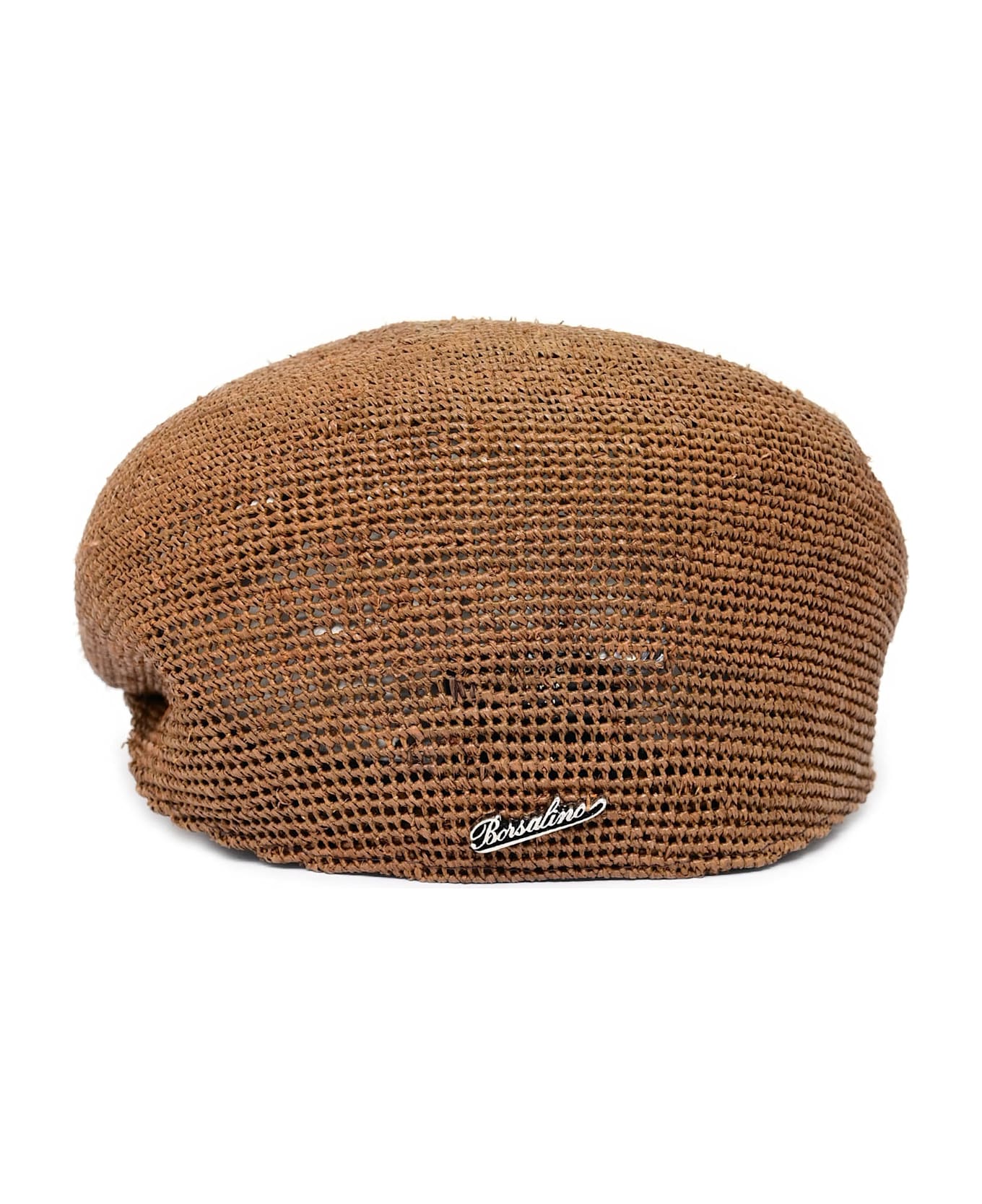 Borsalino Cap Miami Berretto-rafia Crochet/flat Beret - BROWN