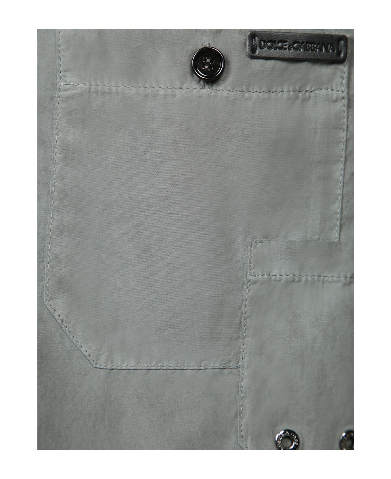 Dolce 
Gabbana Garment Dyed Grey Shirt - Grey