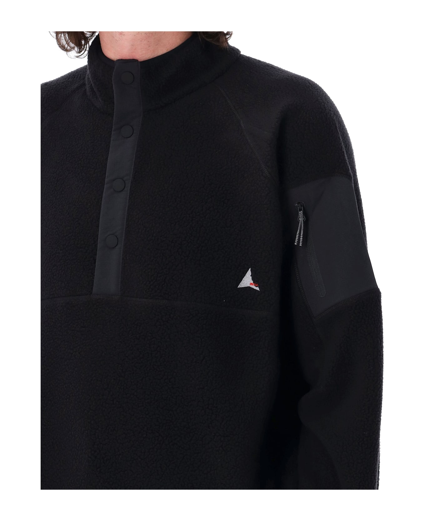 ROA Polartec Fleece Button Up - BLACK