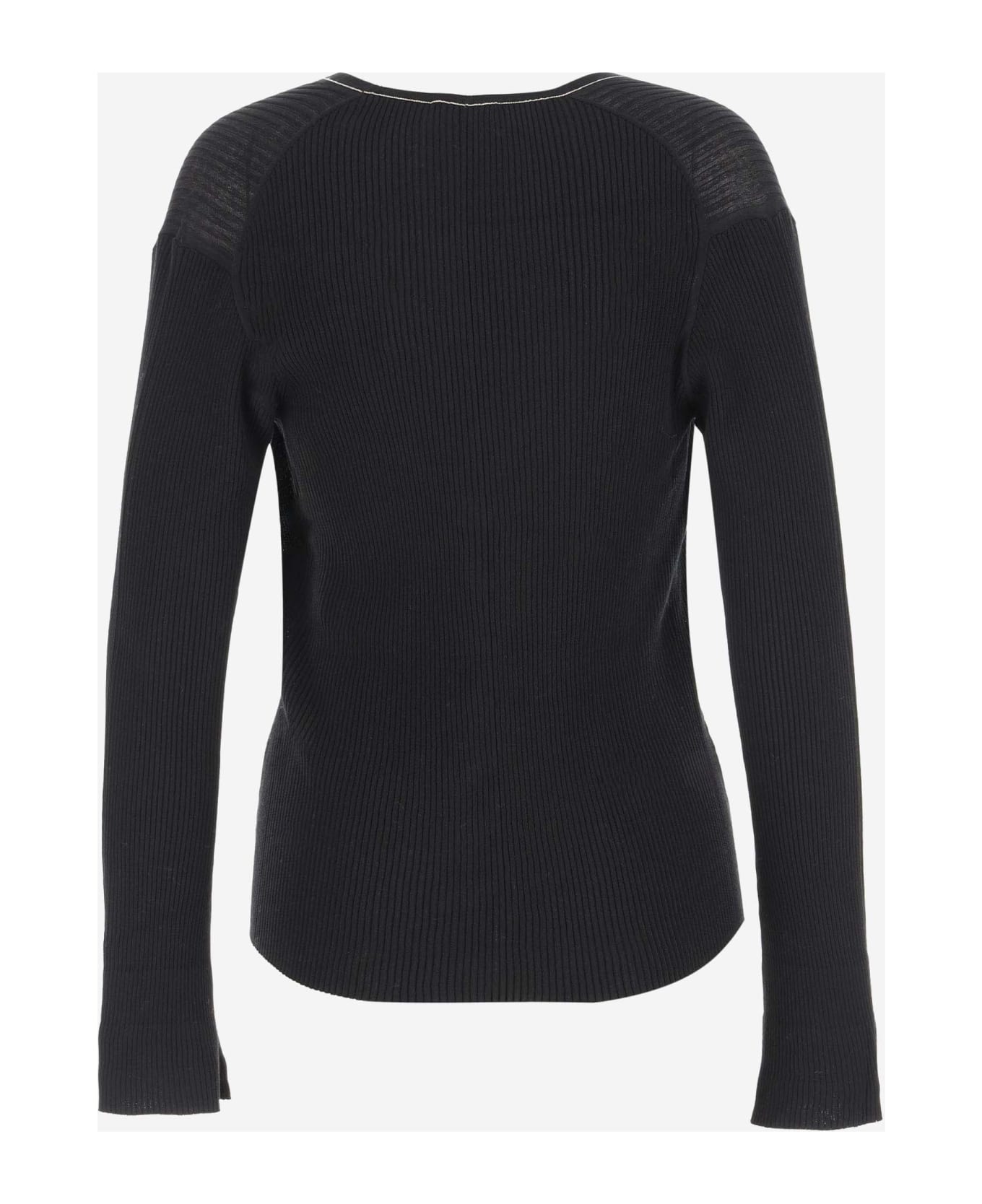 By Malene Birger Cotton Blend Cardigan - Black