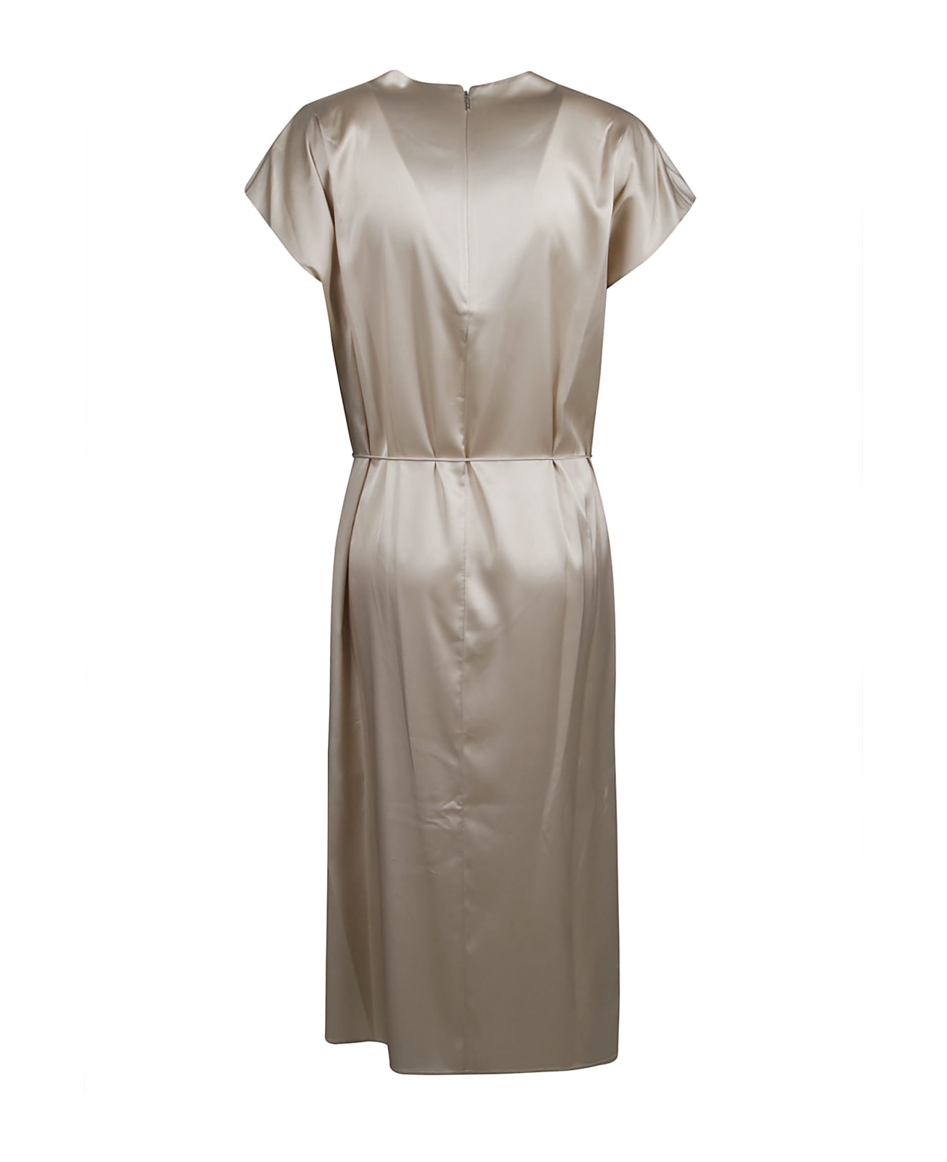 Calvin Klein Naia Draped Shift Dress - Pearl White