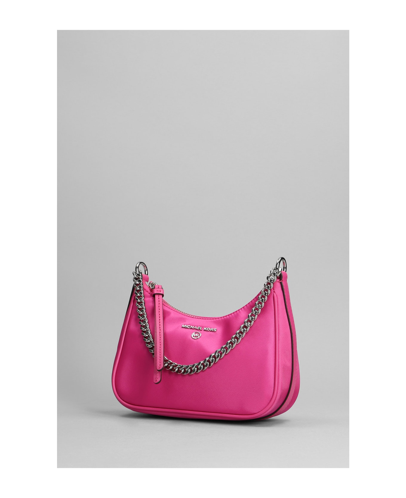 Michael Kors Jet Set Charm Hand Bag In Fuxia Synthetic Fibers - fuxia