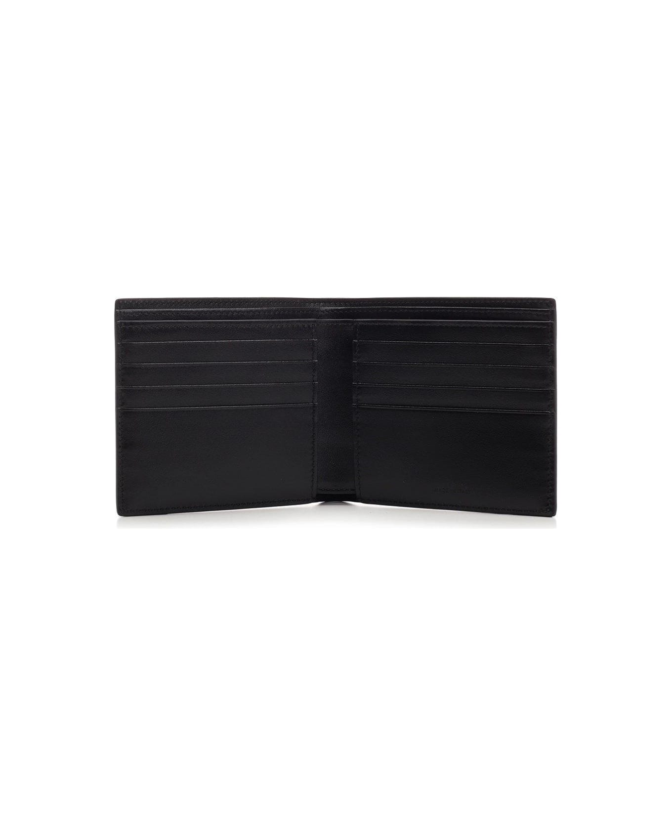 Celine Logo Print Bi-fold Wallet - Si Black