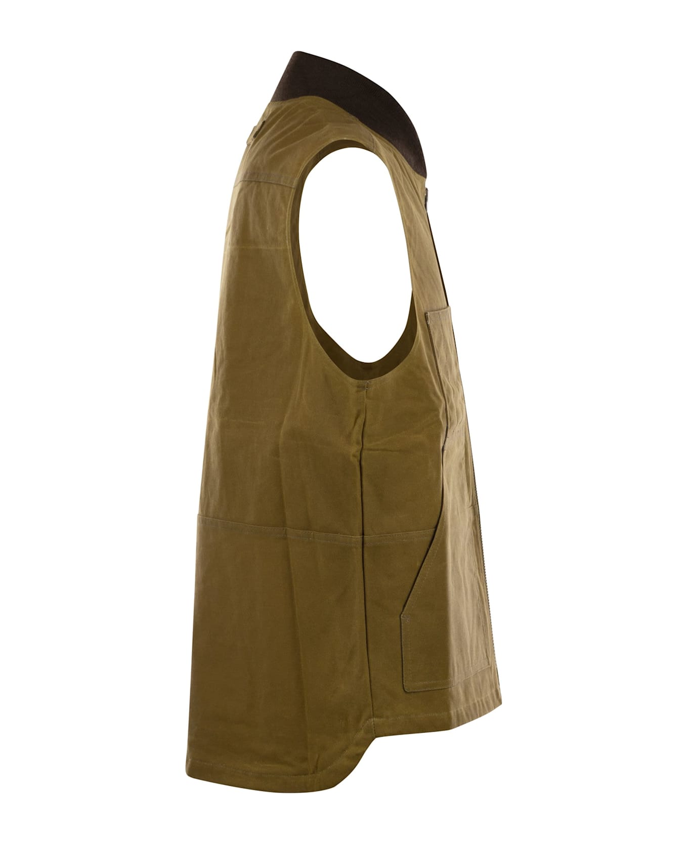 Filson Waxed Cotton Vest - Tincloth - Tan
