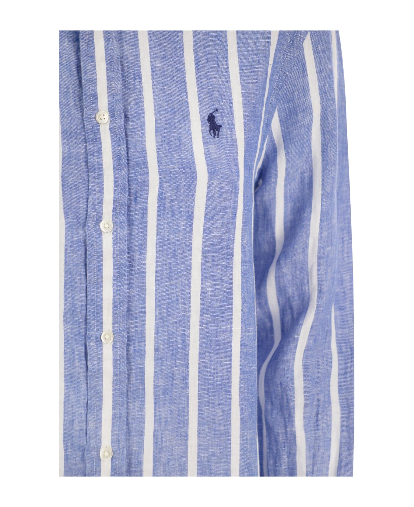 Polo Ralph Lauren Shirt With Pony - Blue/white