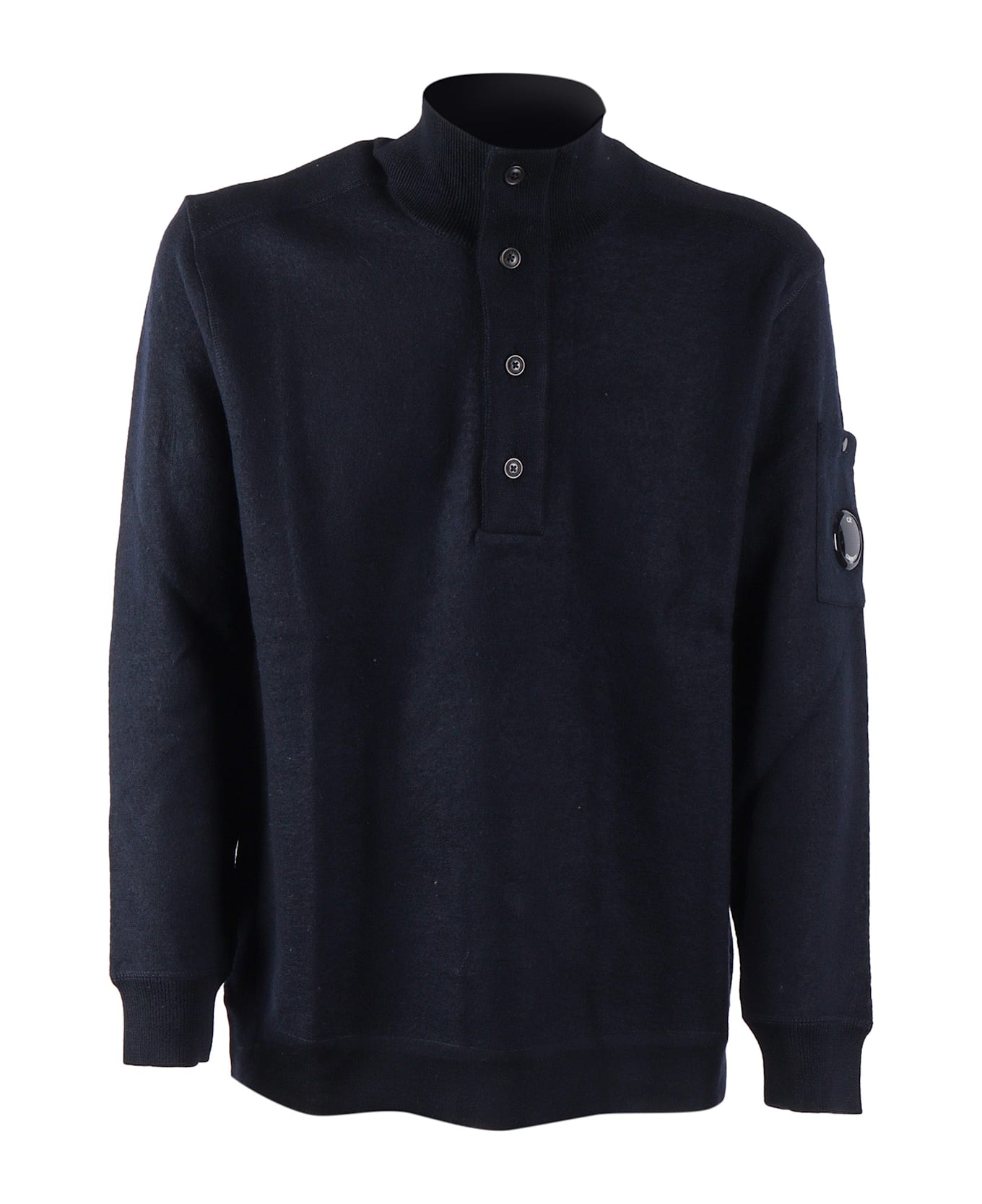 C.P. Company Knitwear - Polo Collar - BLUE