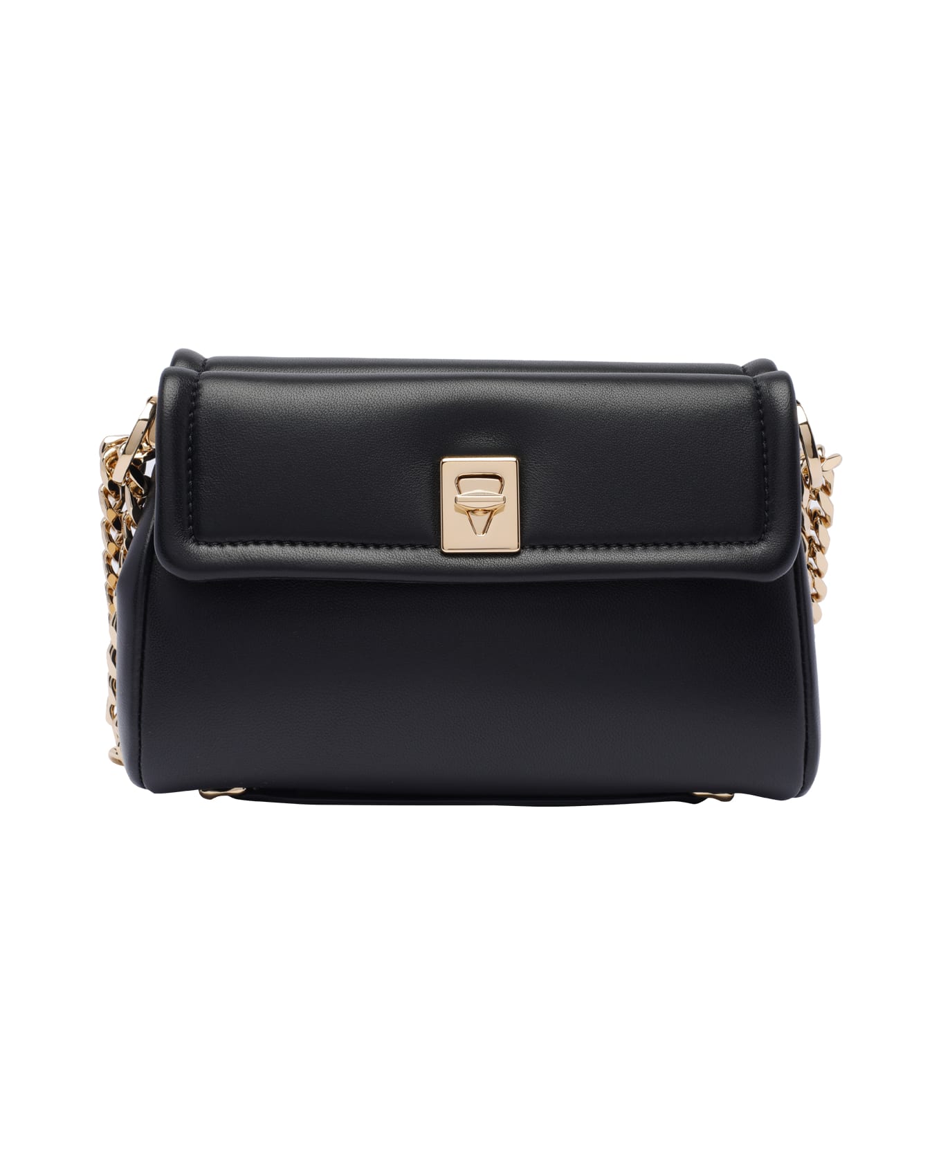 Valentino Garavani Vlogo Locker Shoulder Bag - Black